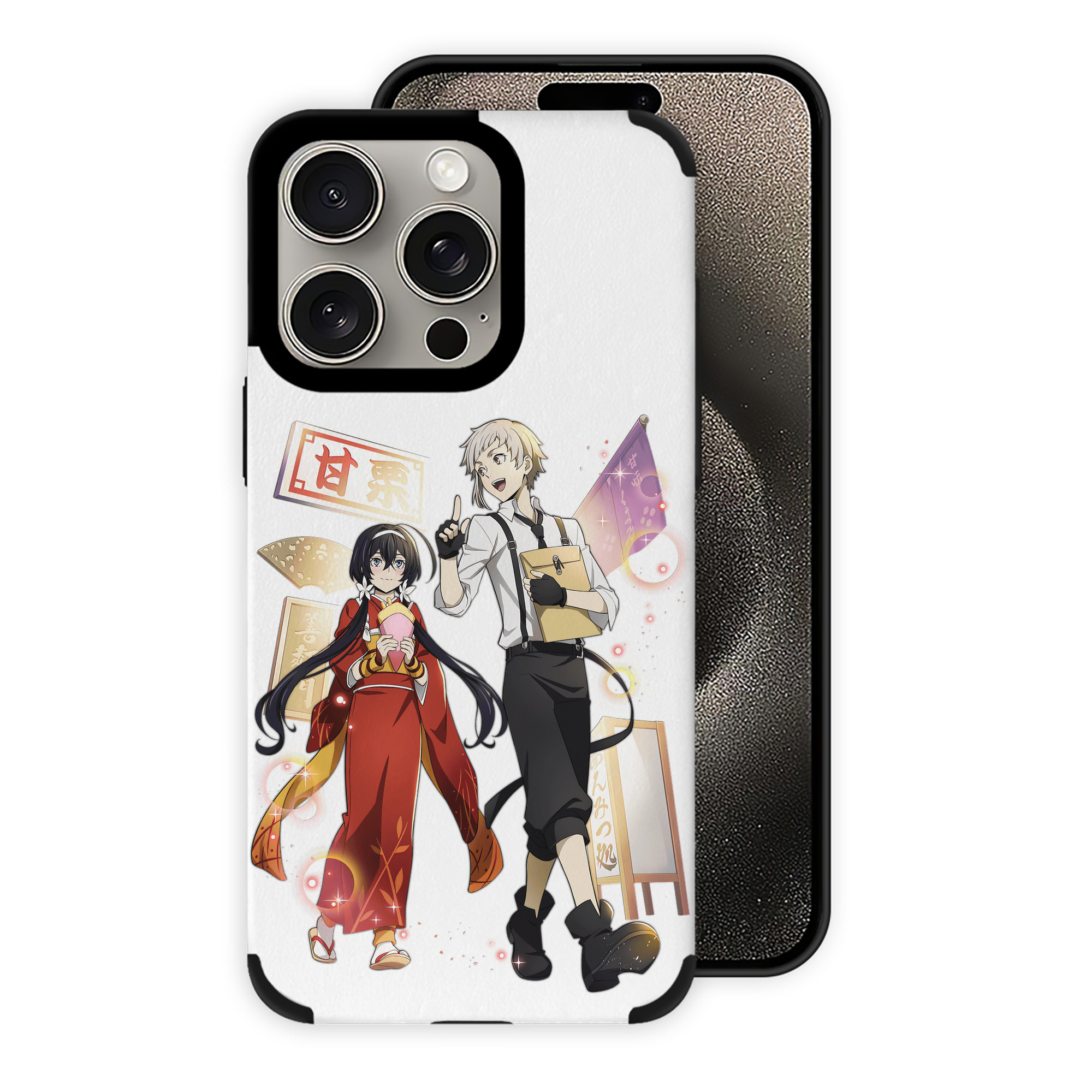 （画像用） 文豪ストレイドッグス Bungo Stray Dogs 【iPhone15ProMax対応】 PUレザー スマホケース 耐衝撃＆黄変防止