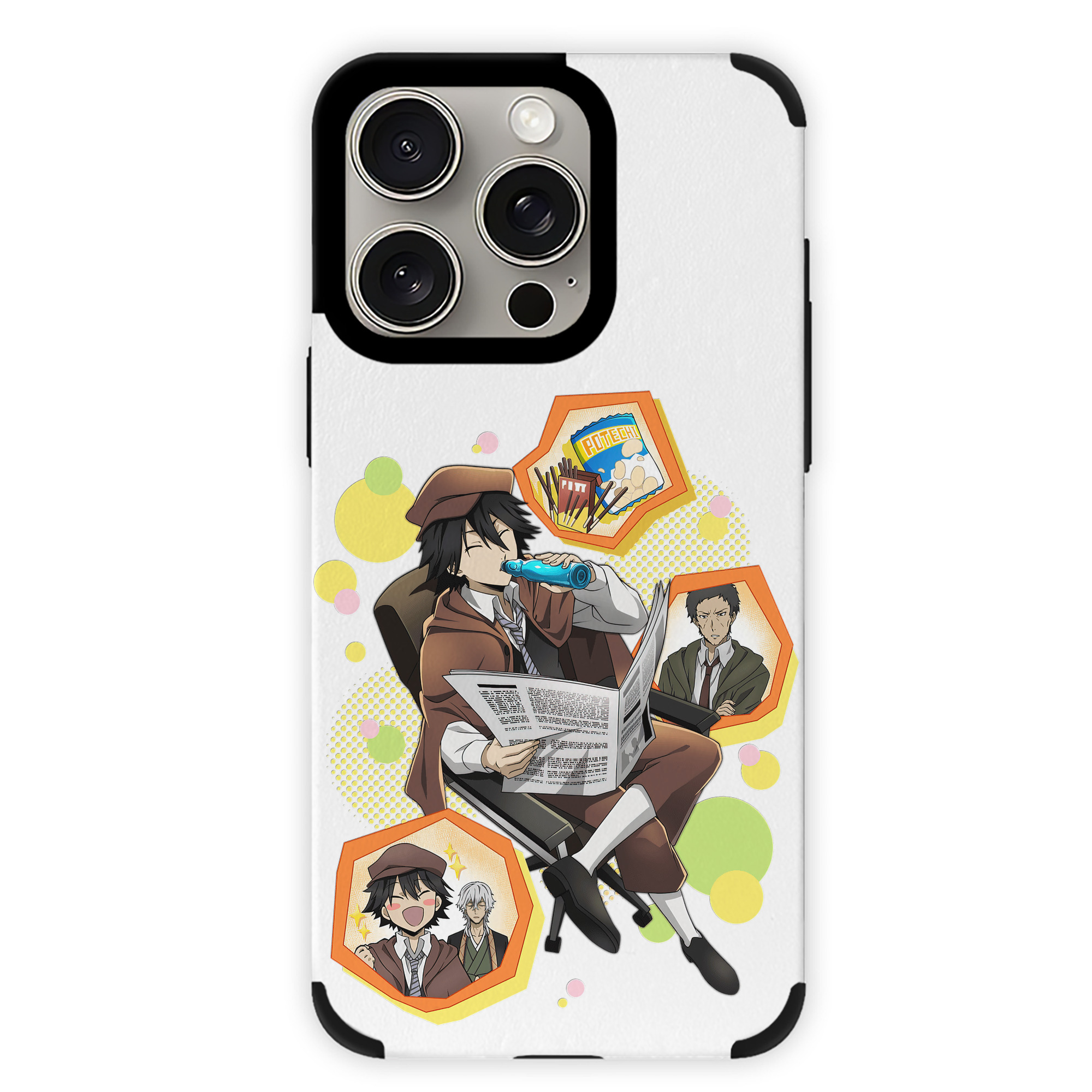 （画像用） 文豪ストレイドッグス Bungo Stray Dogs 【iPhone15ProMax対応】 PUレザー スマホケース 耐衝撃＆黄変防止