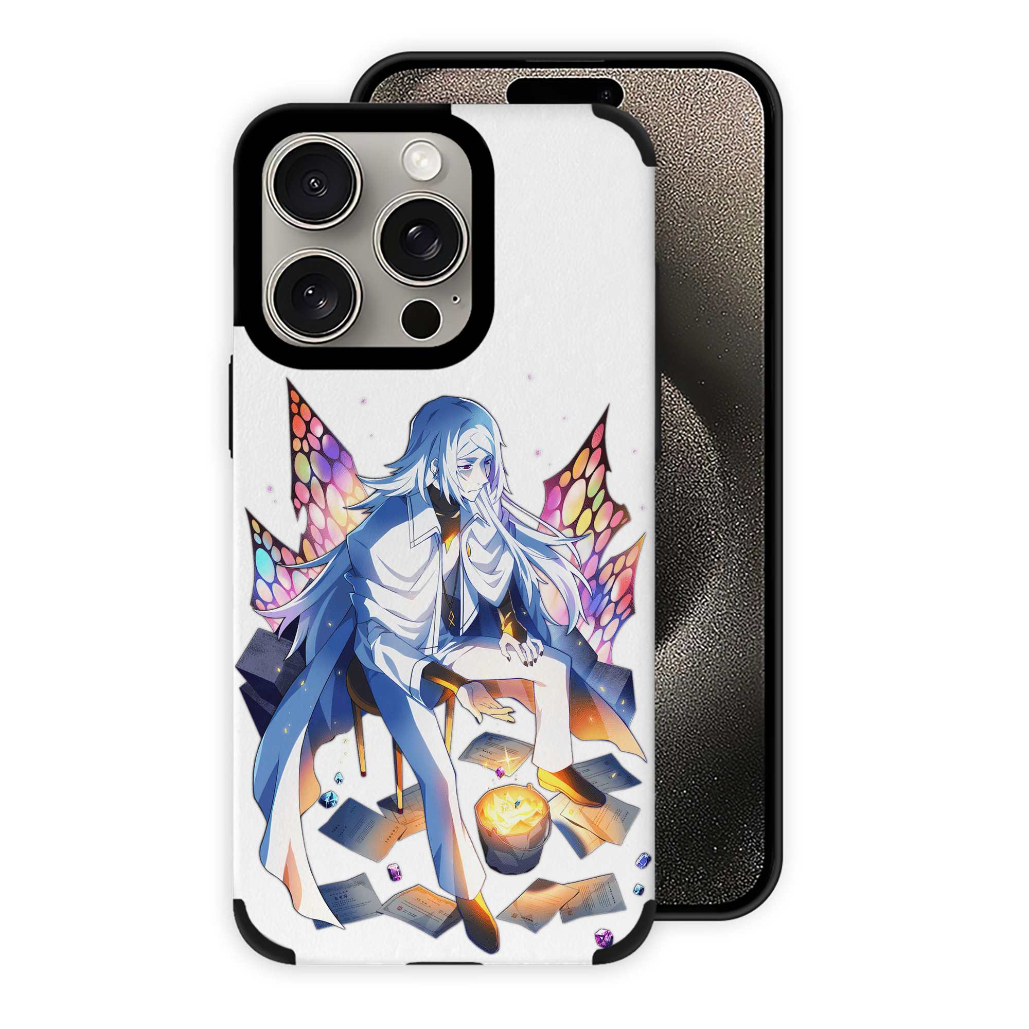 （画像用） 文豪ストレイドッグス Bungo Stray Dogs 【iPhone15ProMax対応】 PUレザー スマホケース 耐衝撃＆黄変防止