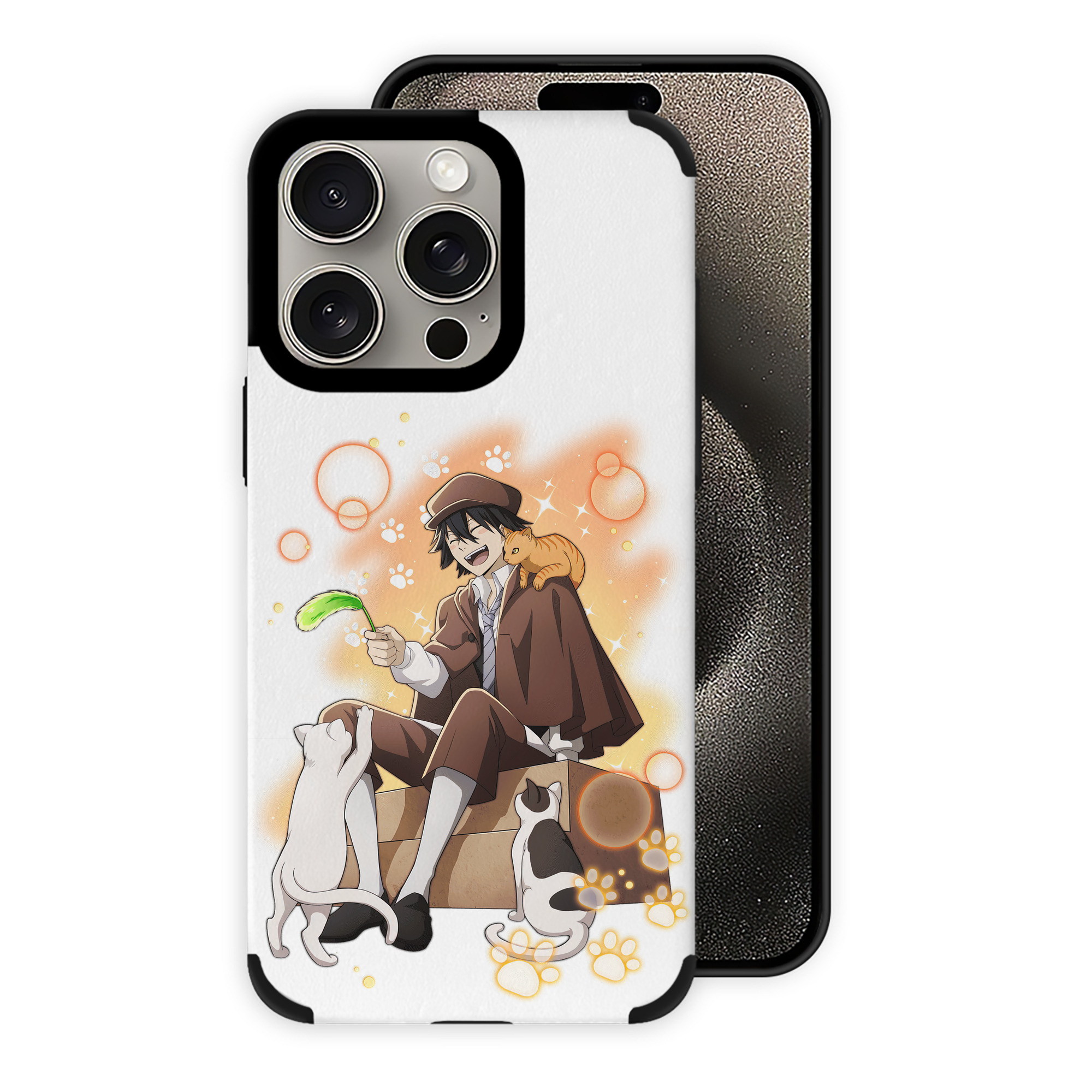 （画像用） 文豪ストレイドッグス Bungo Stray Dogs 【iPhone15ProMax対応】 PUレザー スマホケース 耐衝撃＆黄変防止