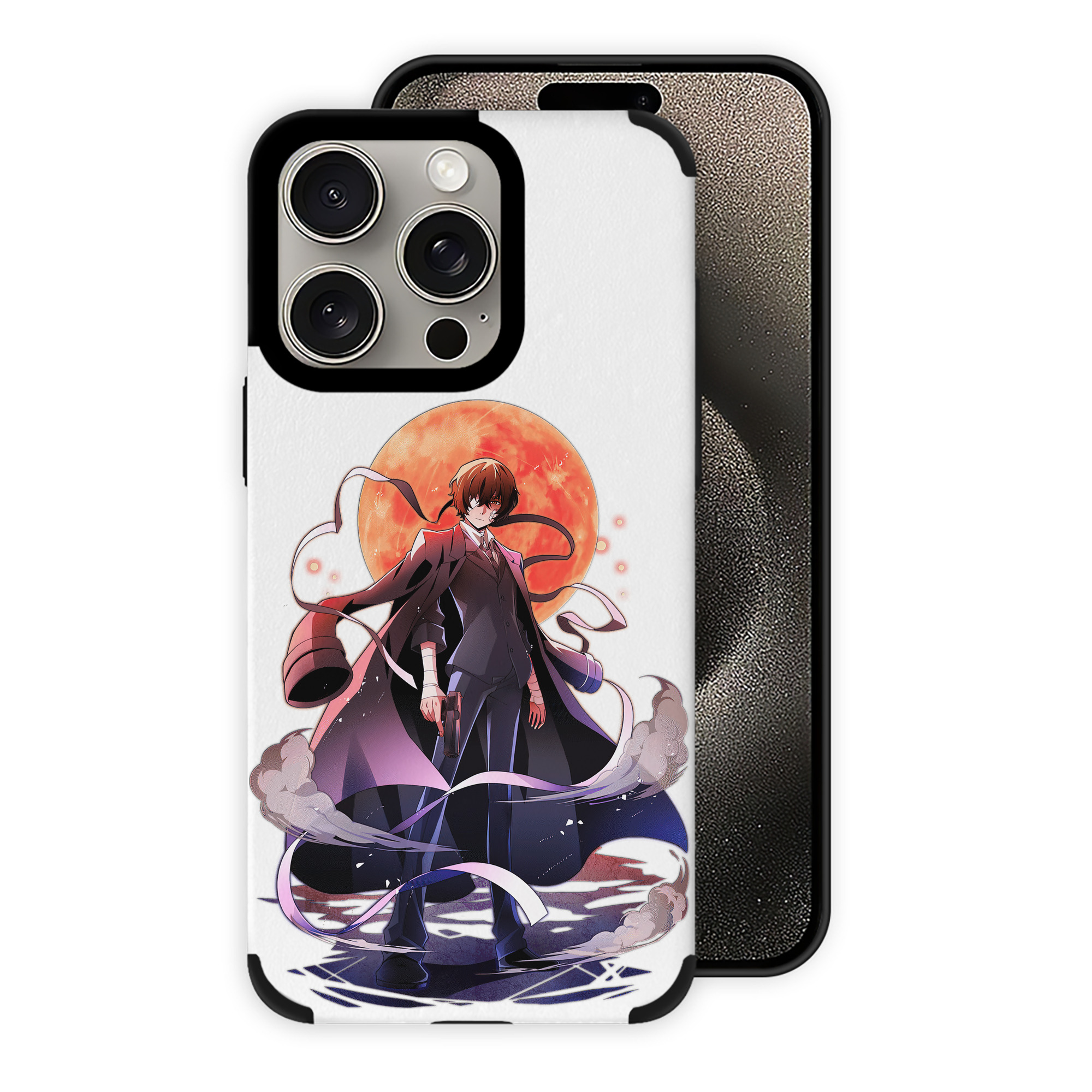 （画像用） 文豪ストレイドッグス Bungo Stray Dogs 【iPhone15ProMax対応】 PUレザー スマホケース 耐衝撃＆黄変防止