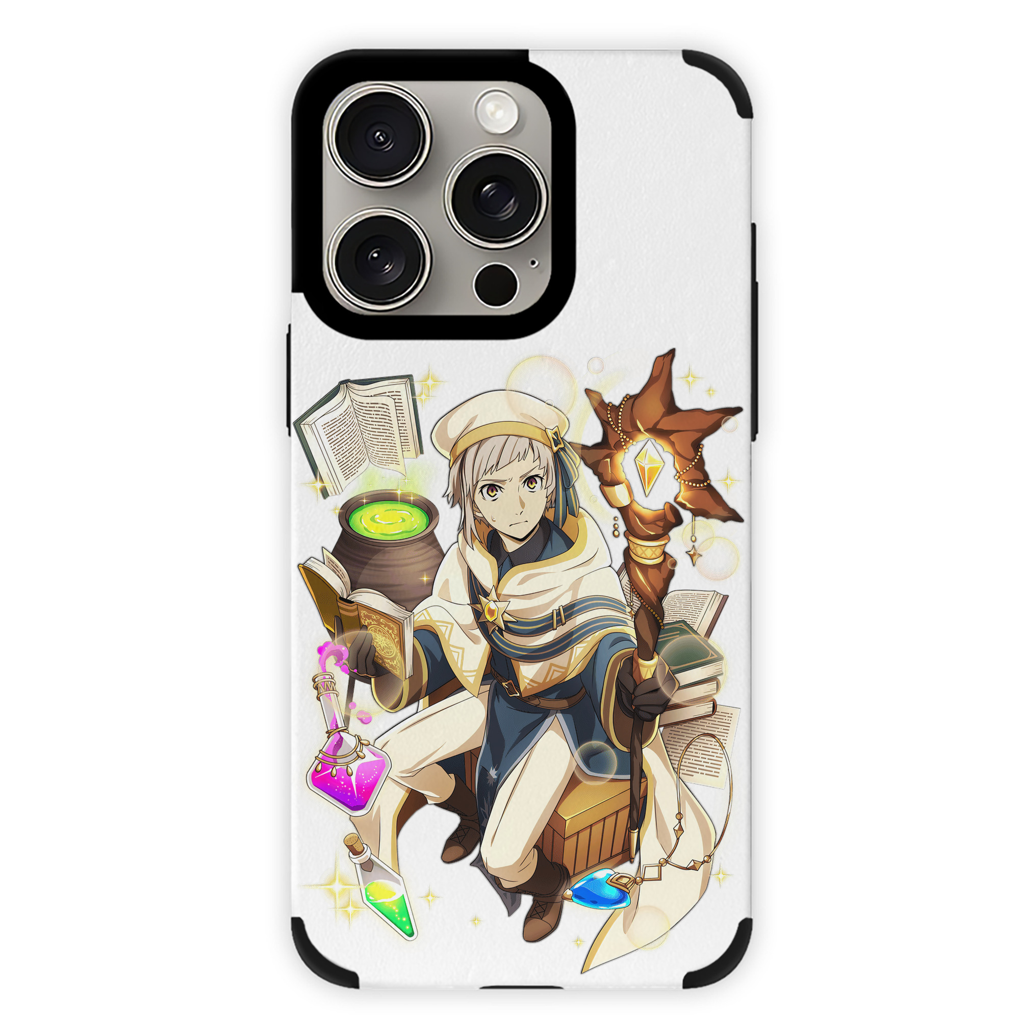 （画像用） 文豪ストレイドッグス Bungo Stray Dogs 【iPhone15ProMax対応】 PUレザー スマホケース 耐衝撃＆黄変防止