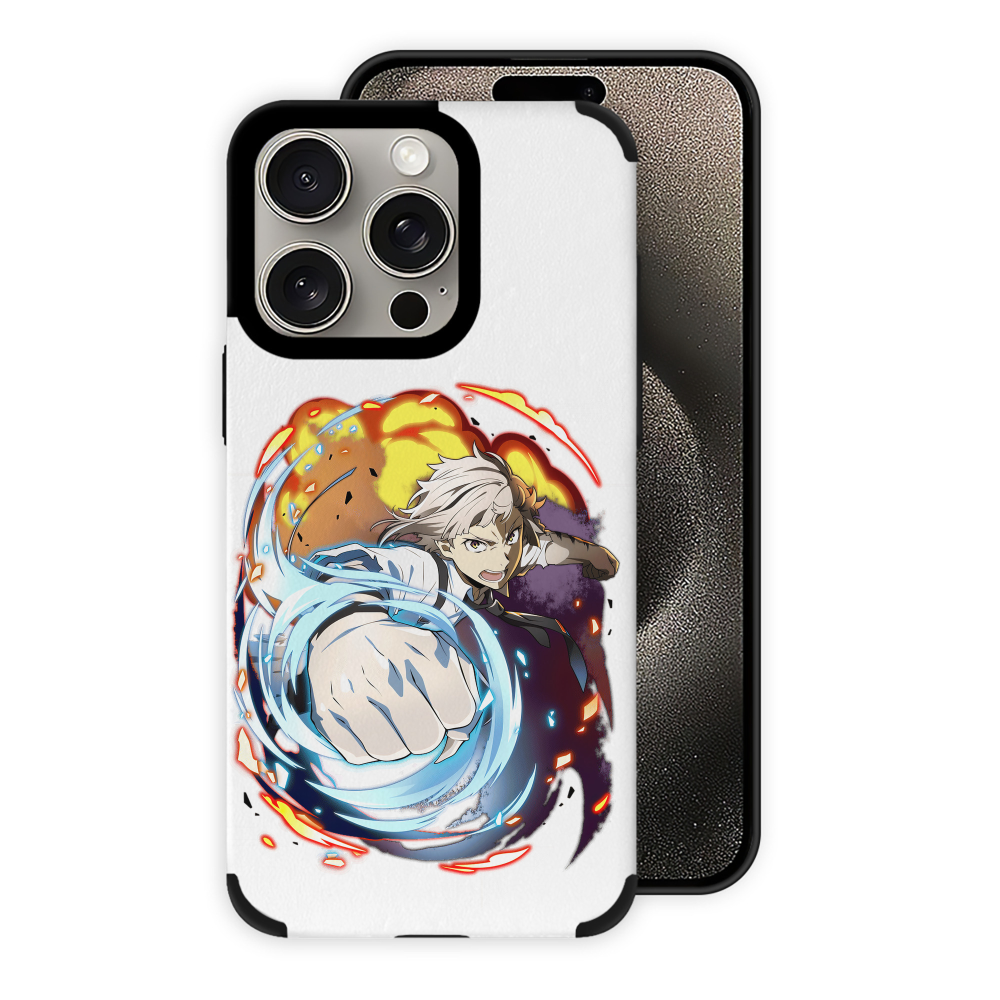 （画像用） 文豪ストレイドッグス Bungo Stray Dogs 【iPhone15ProMax対応】 PUレザー スマホケース 耐衝撃＆黄変防止