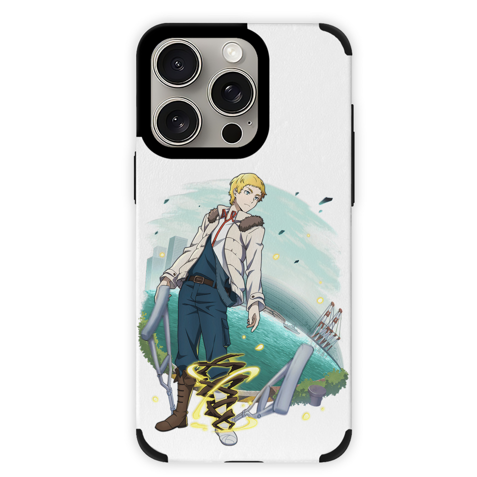 （画像用） 文豪ストレイドッグス Bungo Stray Dogs 【iPhone15ProMax対応】 PUレザー スマホケース 耐衝撃＆黄変防止