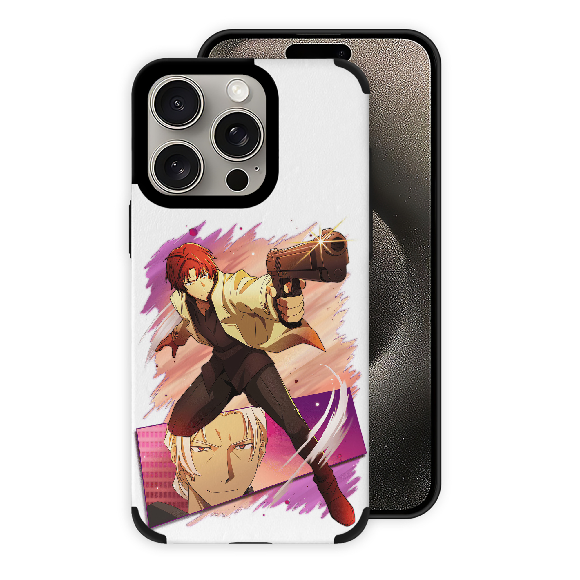 （画像用） 文豪ストレイドッグス Bungo Stray Dogs 【iPhone15ProMax対応】 PUレザー スマホケース 耐衝撃＆黄変防止