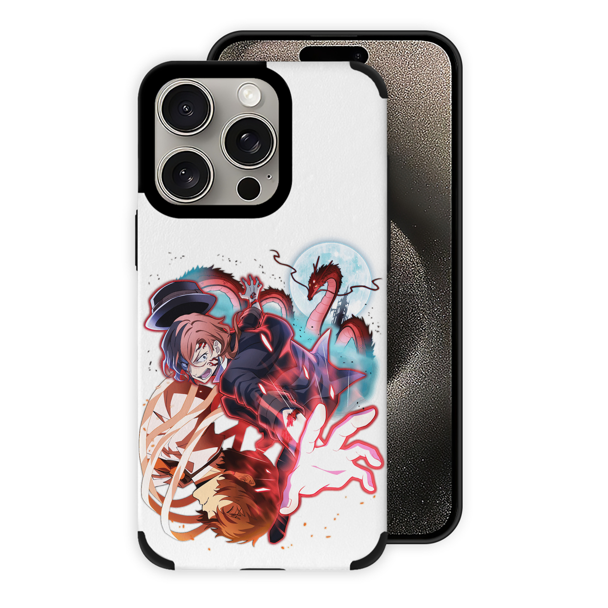 （画像用） 文豪ストレイドッグス Bungo Stray Dogs 【iPhone15ProMax対応】 PUレザー スマホケース 耐衝撃＆黄変防止