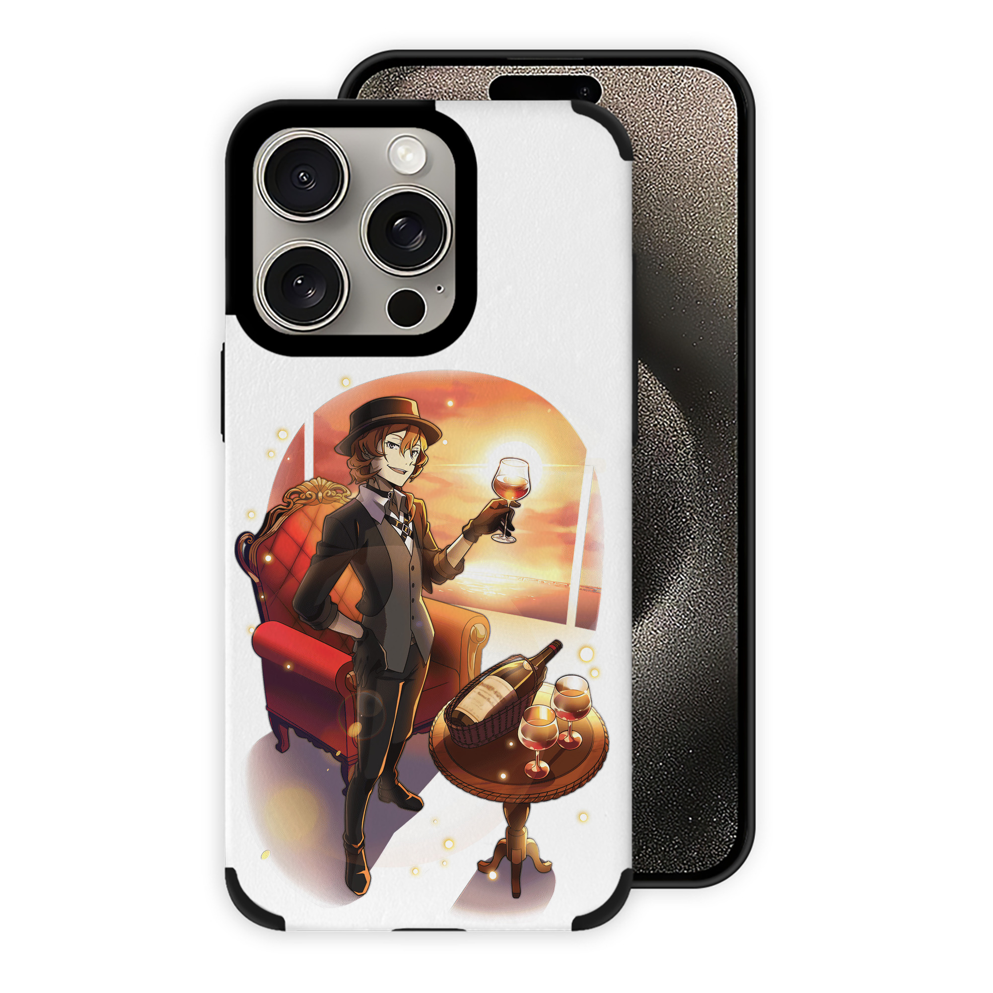 （画像用） 文豪ストレイドッグス Bungo Stray Dogs 【iPhone15ProMax対応】 PUレザー スマホケース 耐衝撃＆黄変防止
