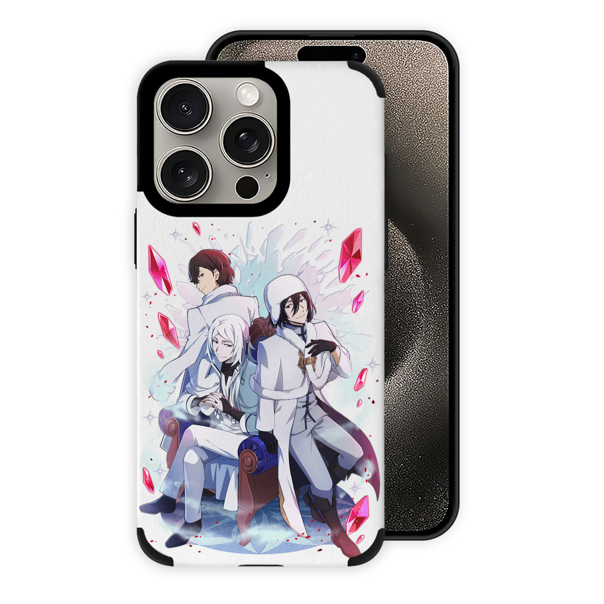 （画像用） 文豪ストレイドッグス Bungo Stray Dogs 【iPhone15ProMax対応】 PUレザー スマホケース 耐衝撃＆黄変防止