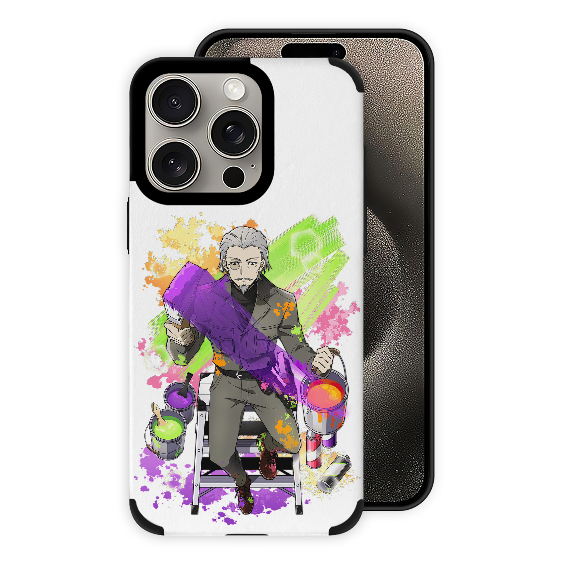 （画像用） 文豪ストレイドッグス Bungo Stray Dogs 【iPhone15ProMax対応】 PUレザー スマホケース 耐衝撃＆黄変防止