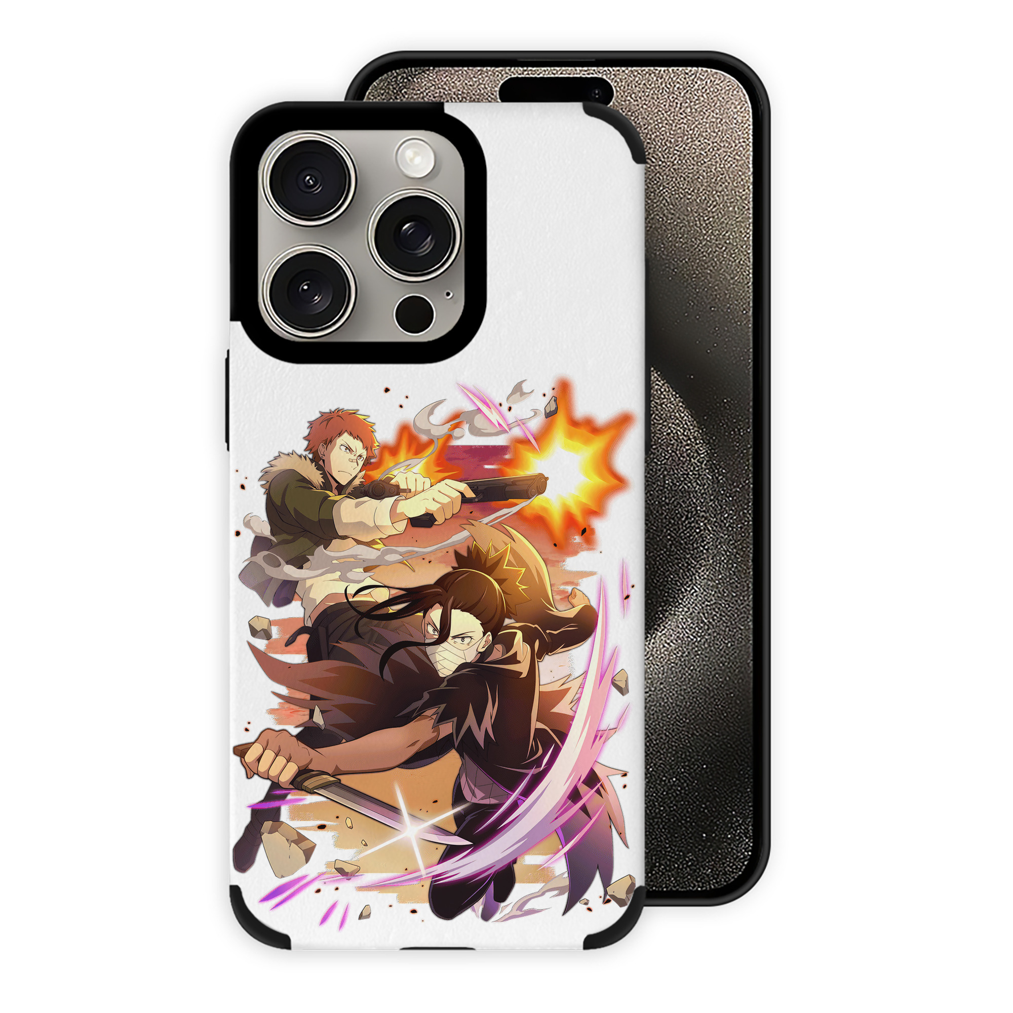 （画像用） 文豪ストレイドッグス Bungo Stray Dogs 【iPhone15ProMax対応】 PUレザー スマホケース 耐衝撃＆黄変防止