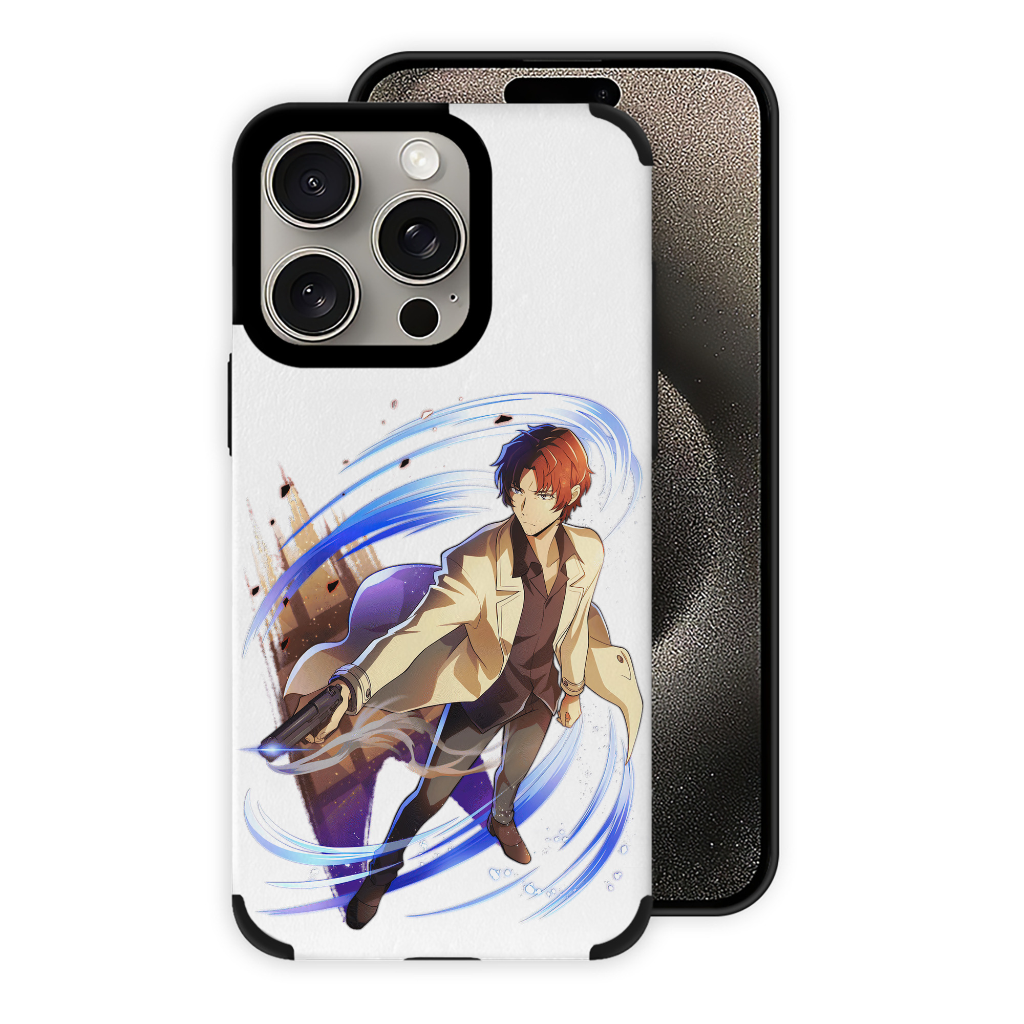 （画像用） 文豪ストレイドッグス Bungo Stray Dogs 【iPhone15ProMax対応】 PUレザー スマホケース 耐衝撃＆黄変防止