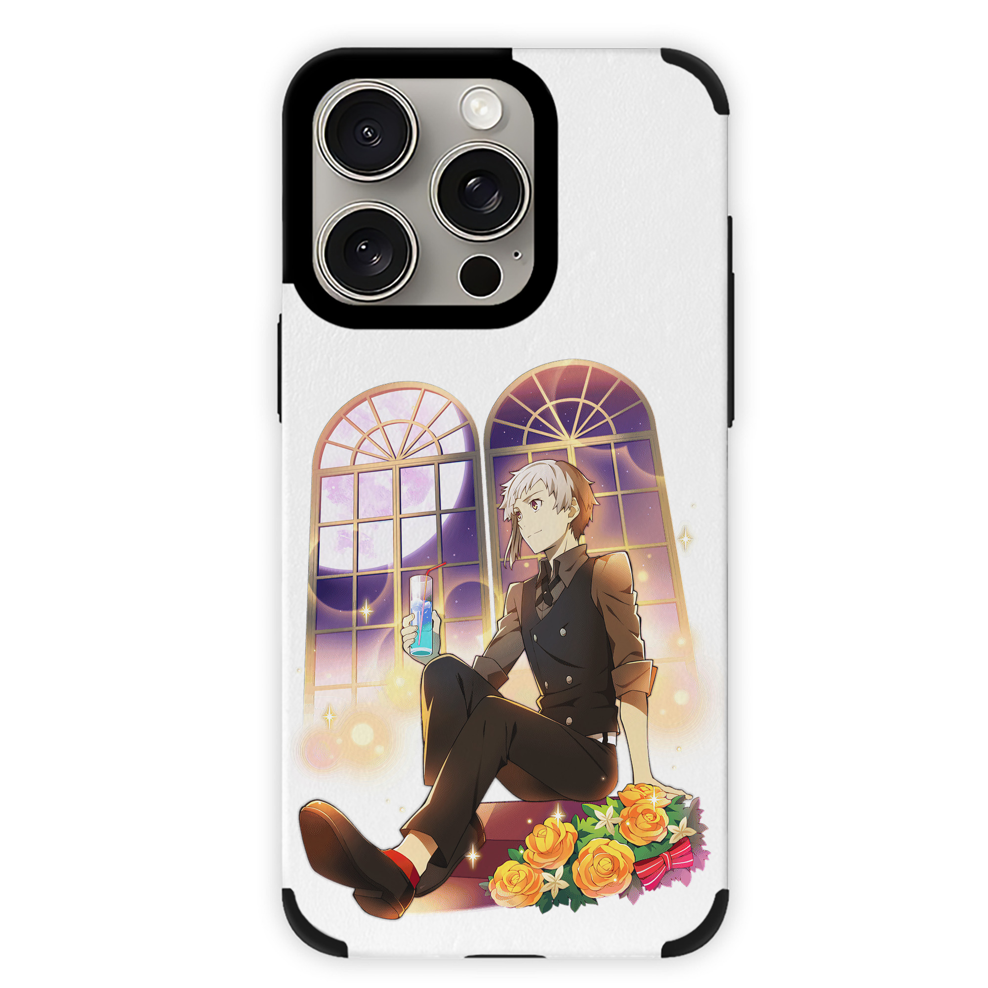 （画像用） 文豪ストレイドッグス Bungo Stray Dogs 【iPhone15ProMax対応】 PUレザー スマホケース 耐衝撃＆黄変防止