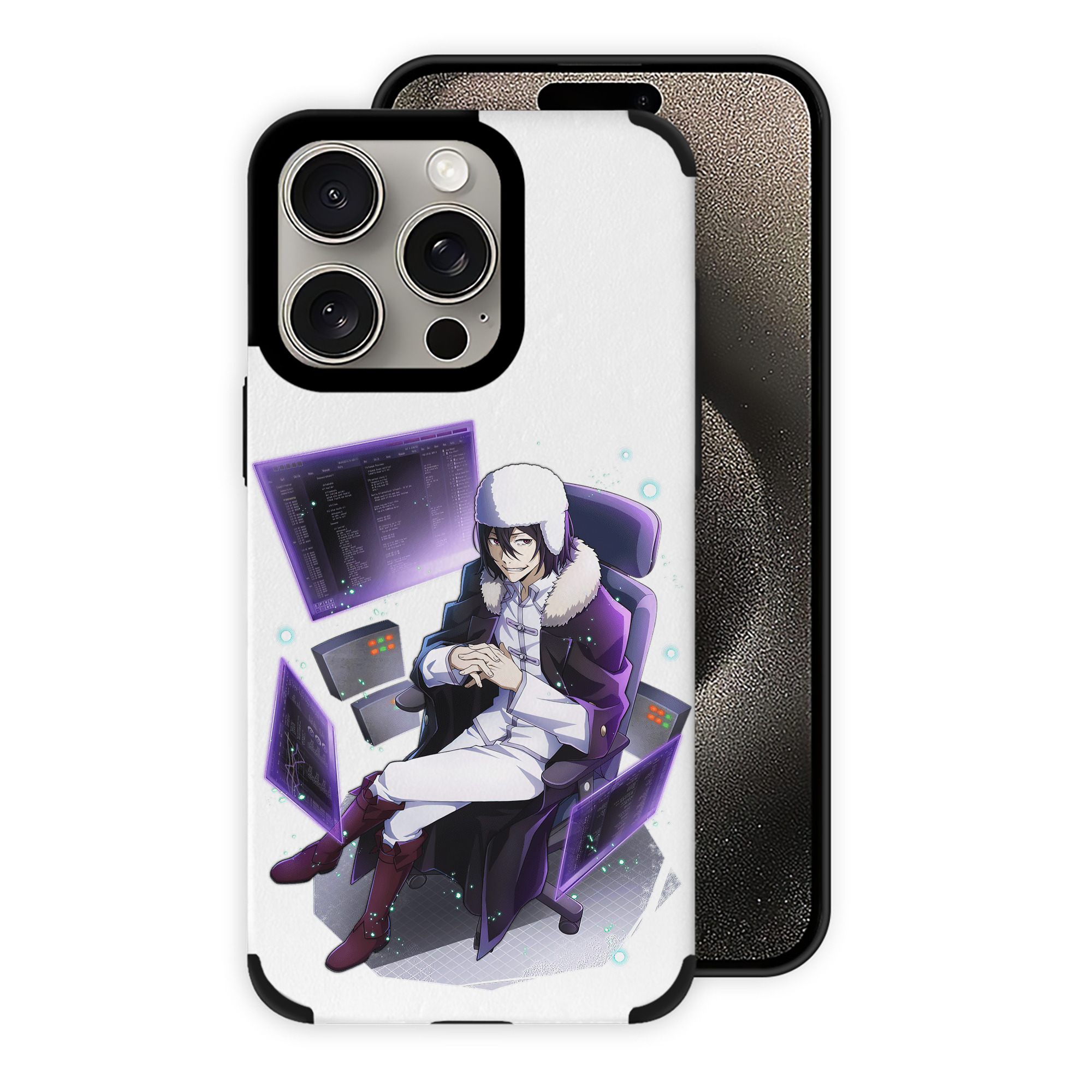 （画像用） 文豪ストレイドッグス Bungo Stray Dogs 【iPhone15ProMax対応】 PUレザー スマホケース 耐衝撃＆黄変防止