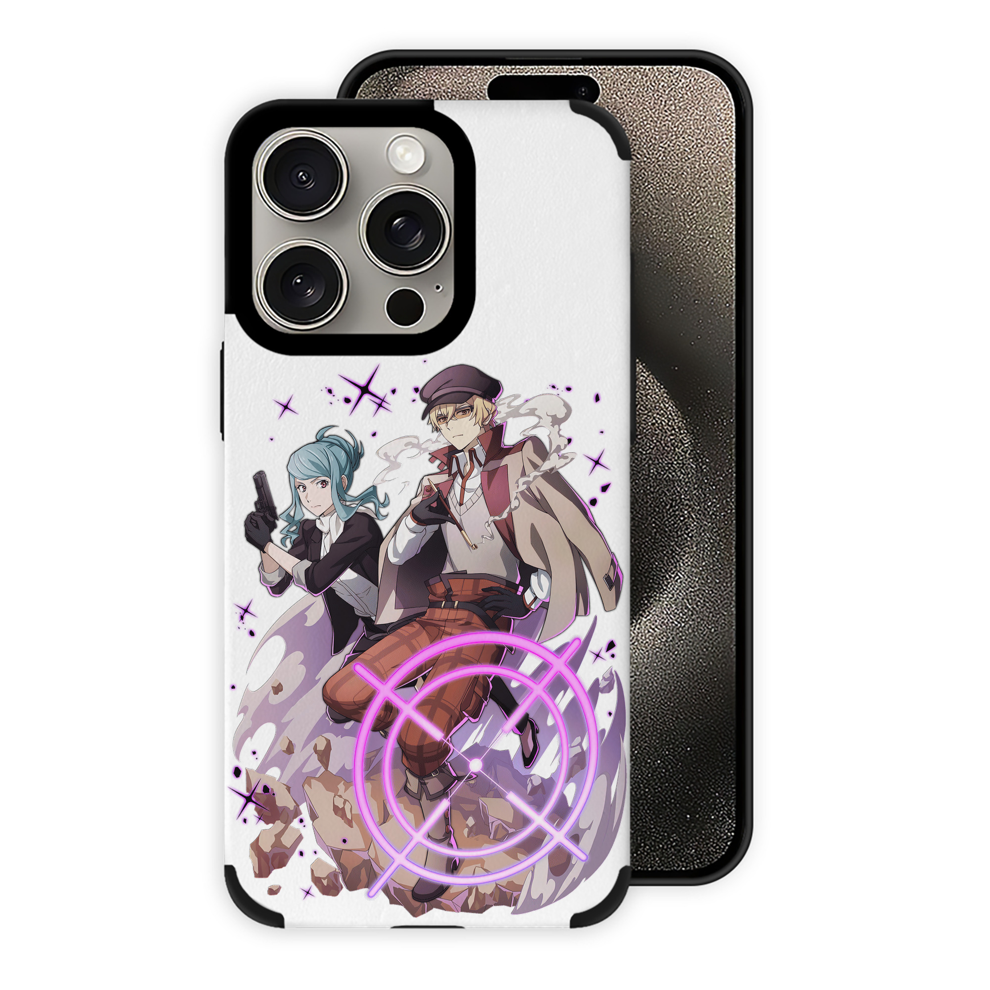 （画像用） 文豪ストレイドッグス Bungo Stray Dogs 【iPhone15ProMax対応】 PUレザー スマホケース 耐衝撃＆黄変防止