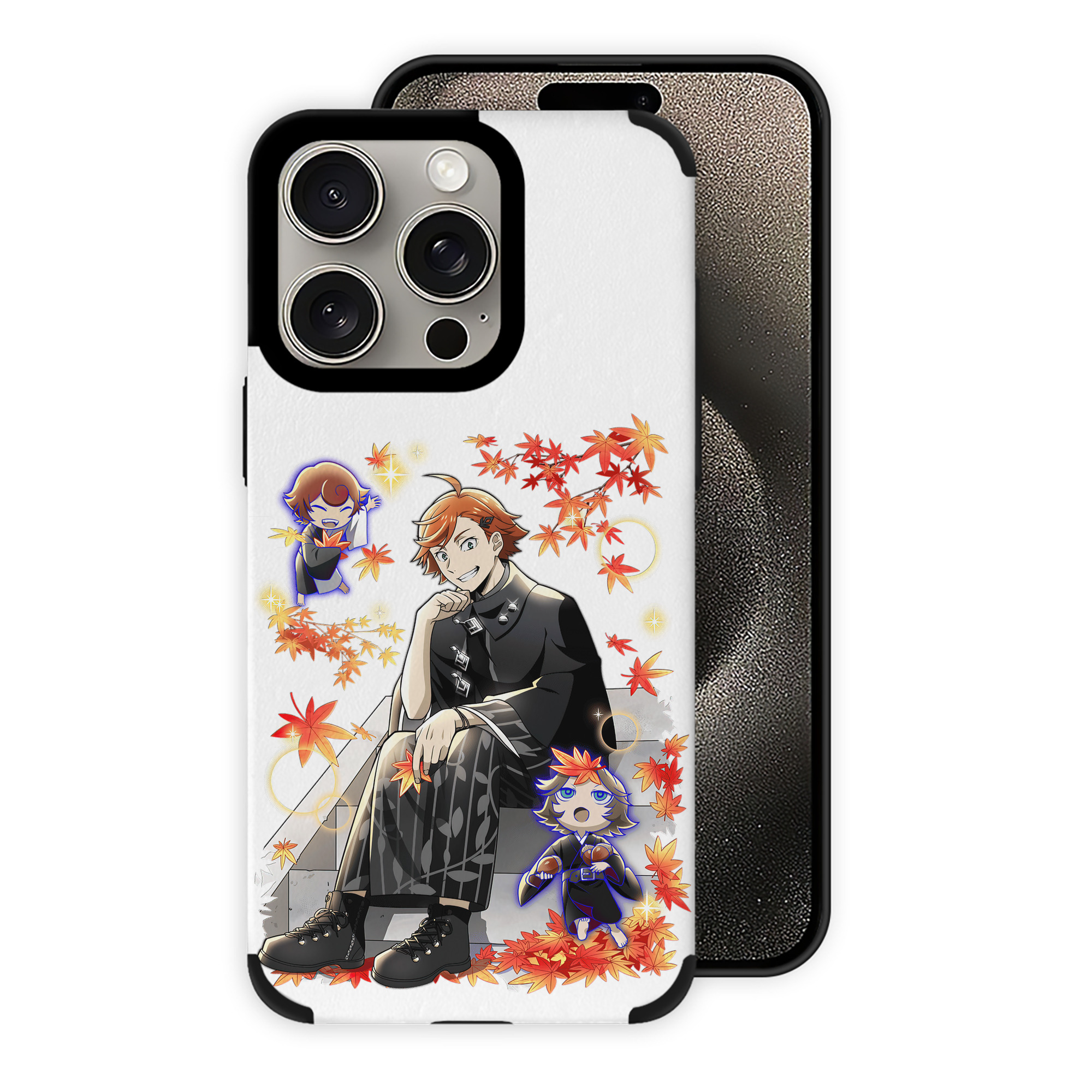 （画像用） 文豪ストレイドッグス Bungo Stray Dogs 【iPhone15ProMax対応】 PUレザー スマホケース 耐衝撃＆黄変防止