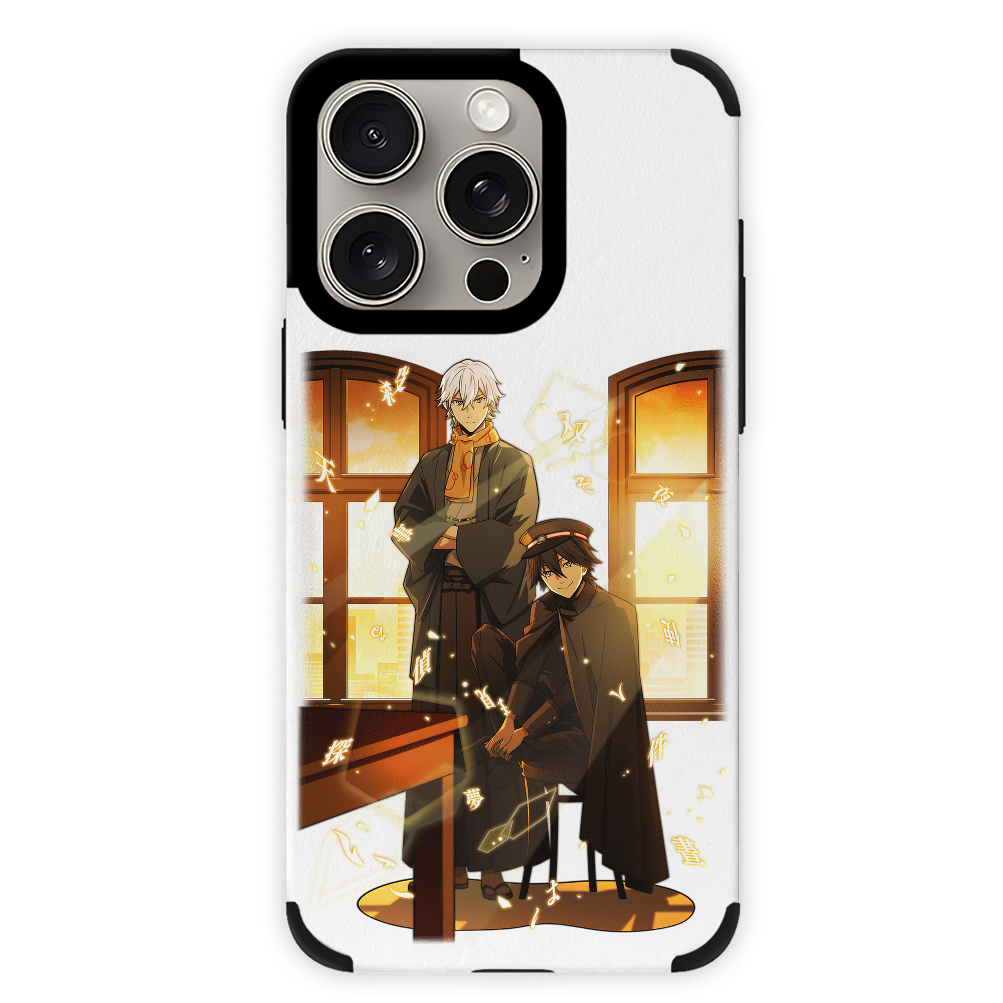 （画像用） 文豪ストレイドッグス Bungo Stray Dogs 【iPhone15ProMax対応】 PUレザー スマホケース 耐衝撃＆黄変防止