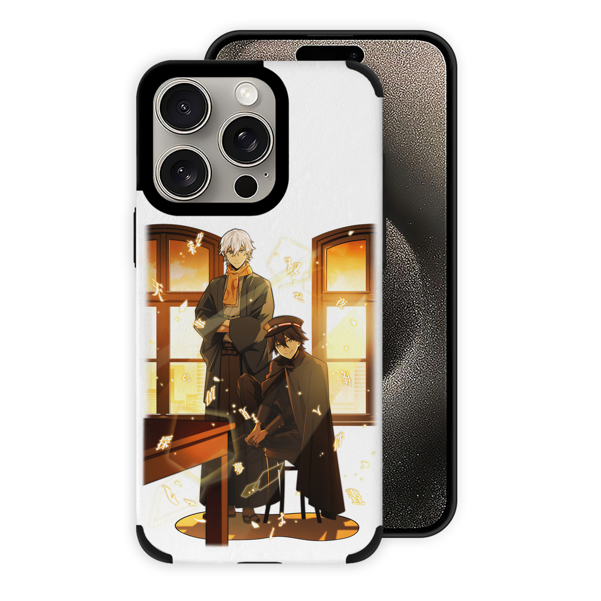 （画像用） 文豪ストレイドッグス Bungo Stray Dogs 【iPhone15ProMax対応】 PUレザー スマホケース 耐衝撃＆黄変防止