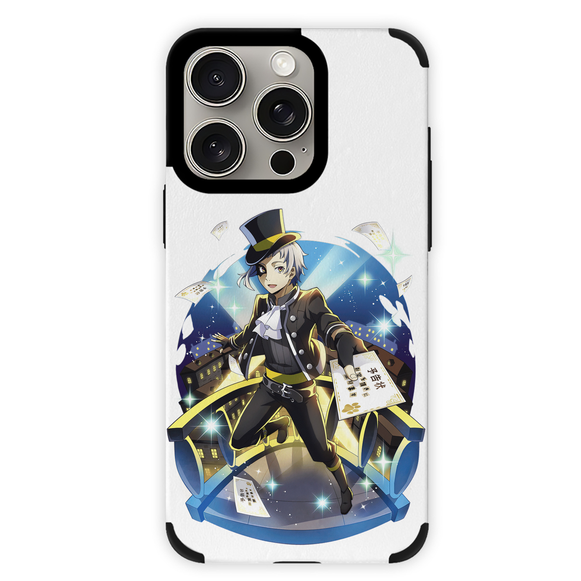 （画像用） 文豪ストレイドッグス Bungo Stray Dogs 【iPhone15ProMax対応】 PUレザー スマホケース 耐衝撃＆黄変防止