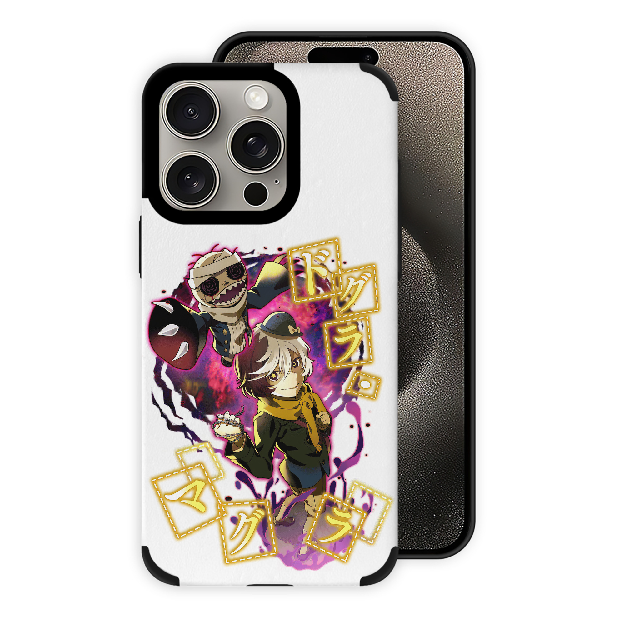 （画像用） 文豪ストレイドッグス Bungo Stray Dogs 【iPhone15ProMax対応】 PUレザー スマホケース 耐衝撃＆黄変防止