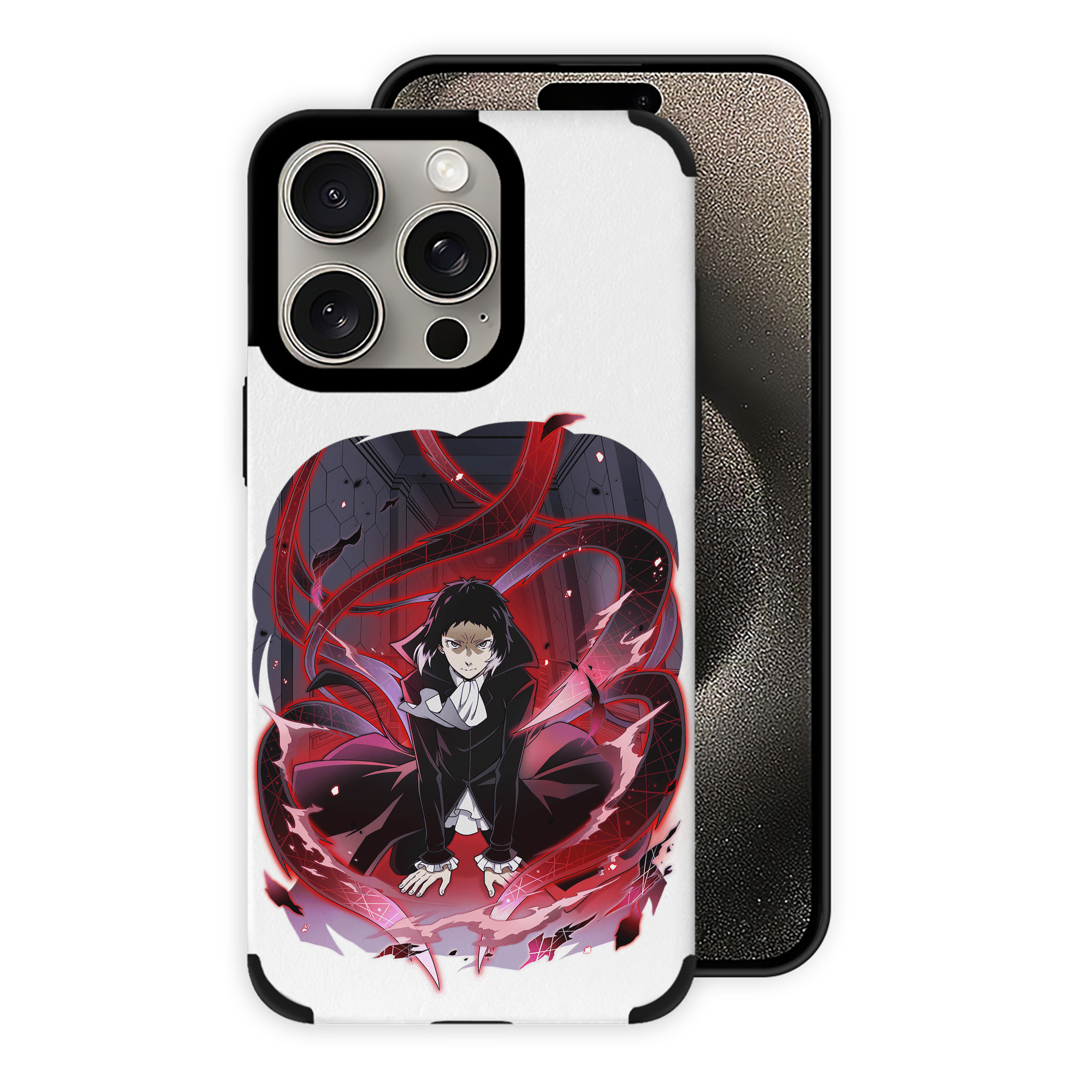 （画像用） 文豪ストレイドッグス Bungo Stray Dogs 【iPhone15ProMax対応】 PUレザー スマホケース 耐衝撃＆黄変防止