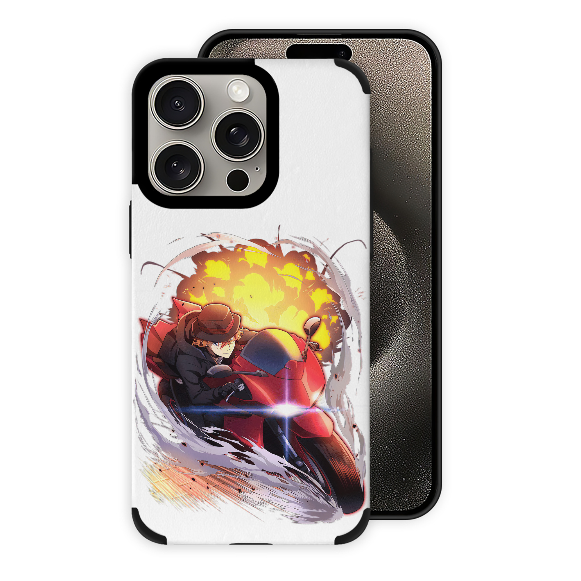 （画像用） 文豪ストレイドッグス Bungo Stray Dogs 【iPhone15ProMax対応】 PUレザー スマホケース 耐衝撃＆黄変防止