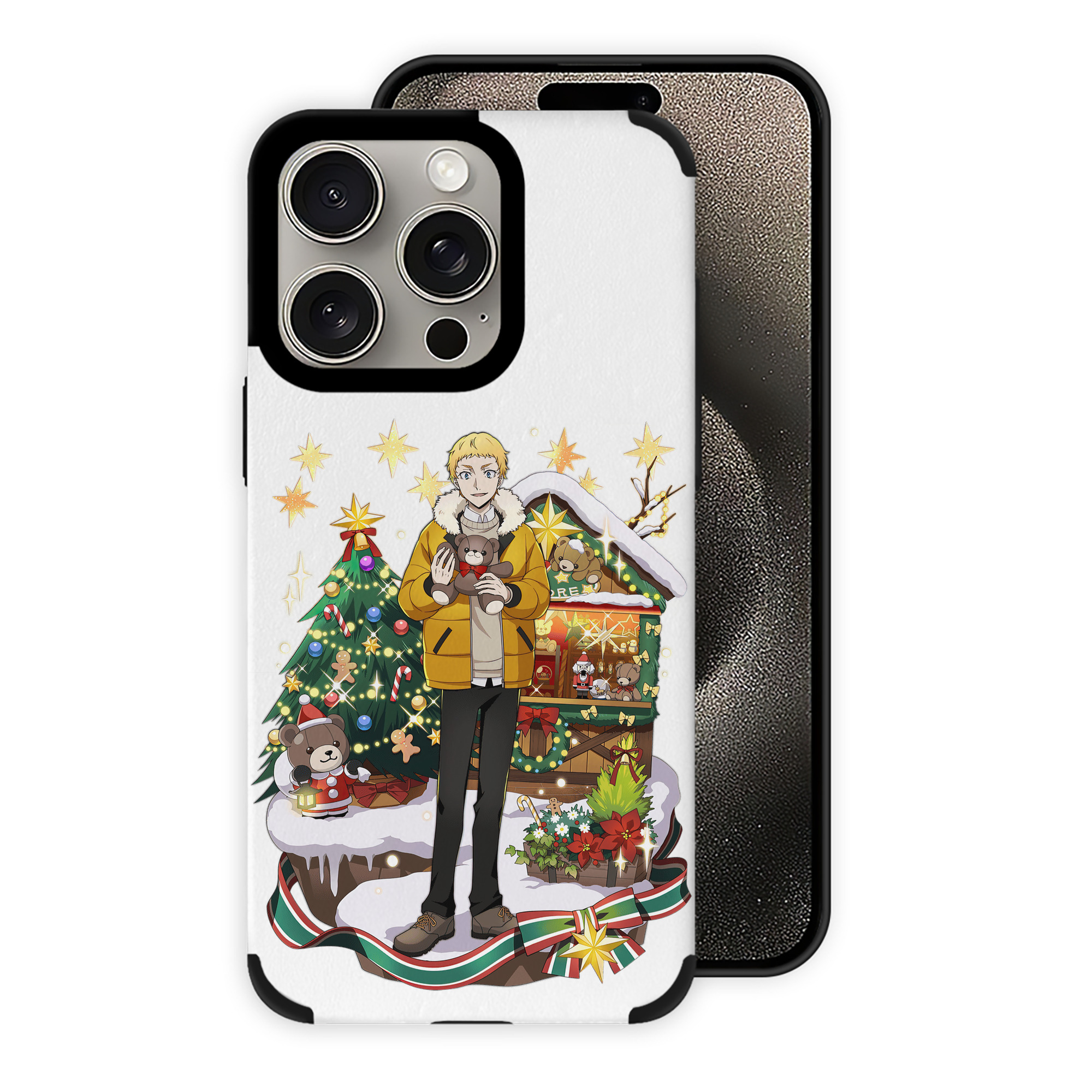 （画像用） 文豪ストレイドッグス Bungo Stray Dogs 【iPhone15ProMax対応】 PUレザー スマホケース 耐衝撃＆黄変防止