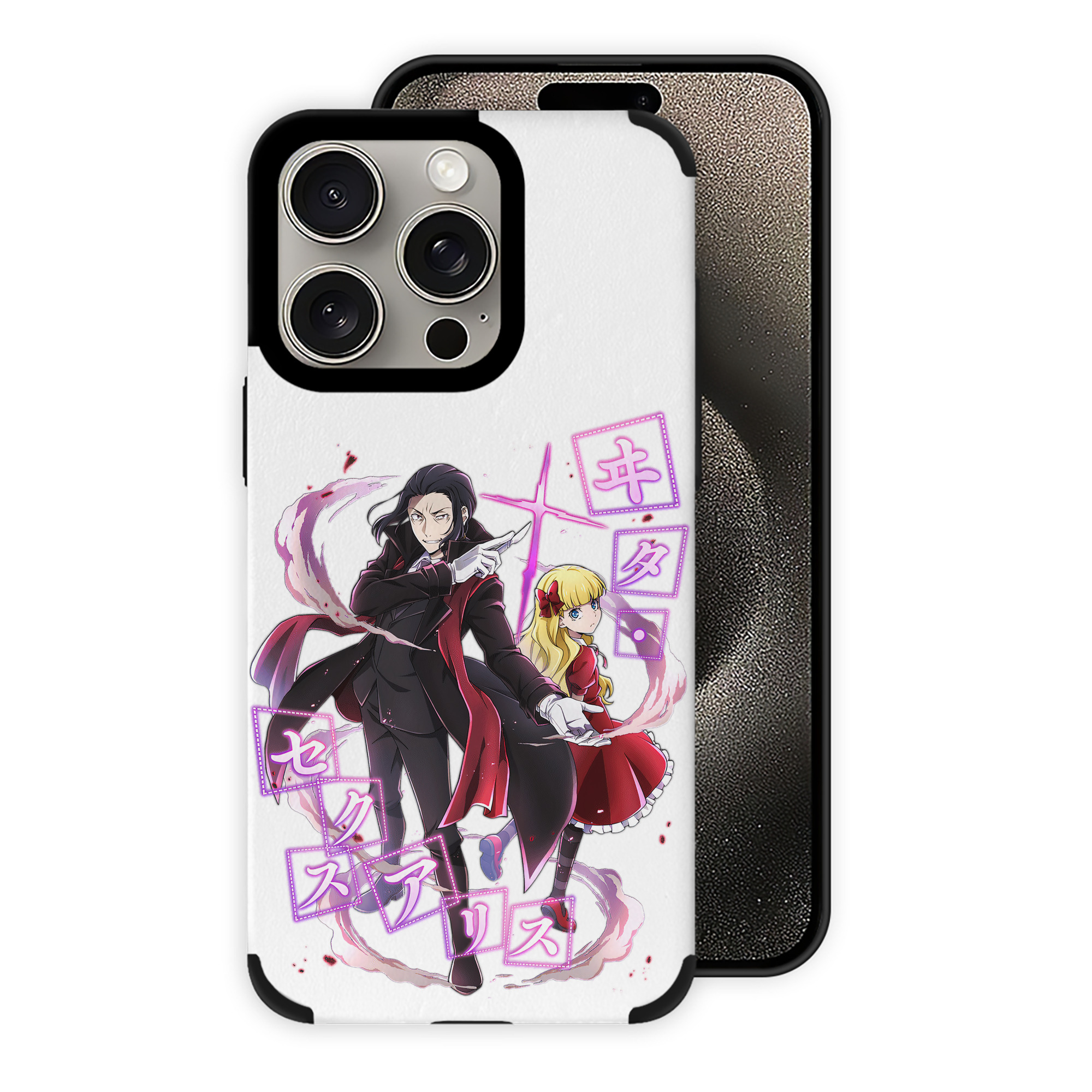 （画像用） 文豪ストレイドッグス Bungo Stray Dogs 【iPhone15ProMax対応】 PUレザー スマホケース 耐衝撃＆黄変防止