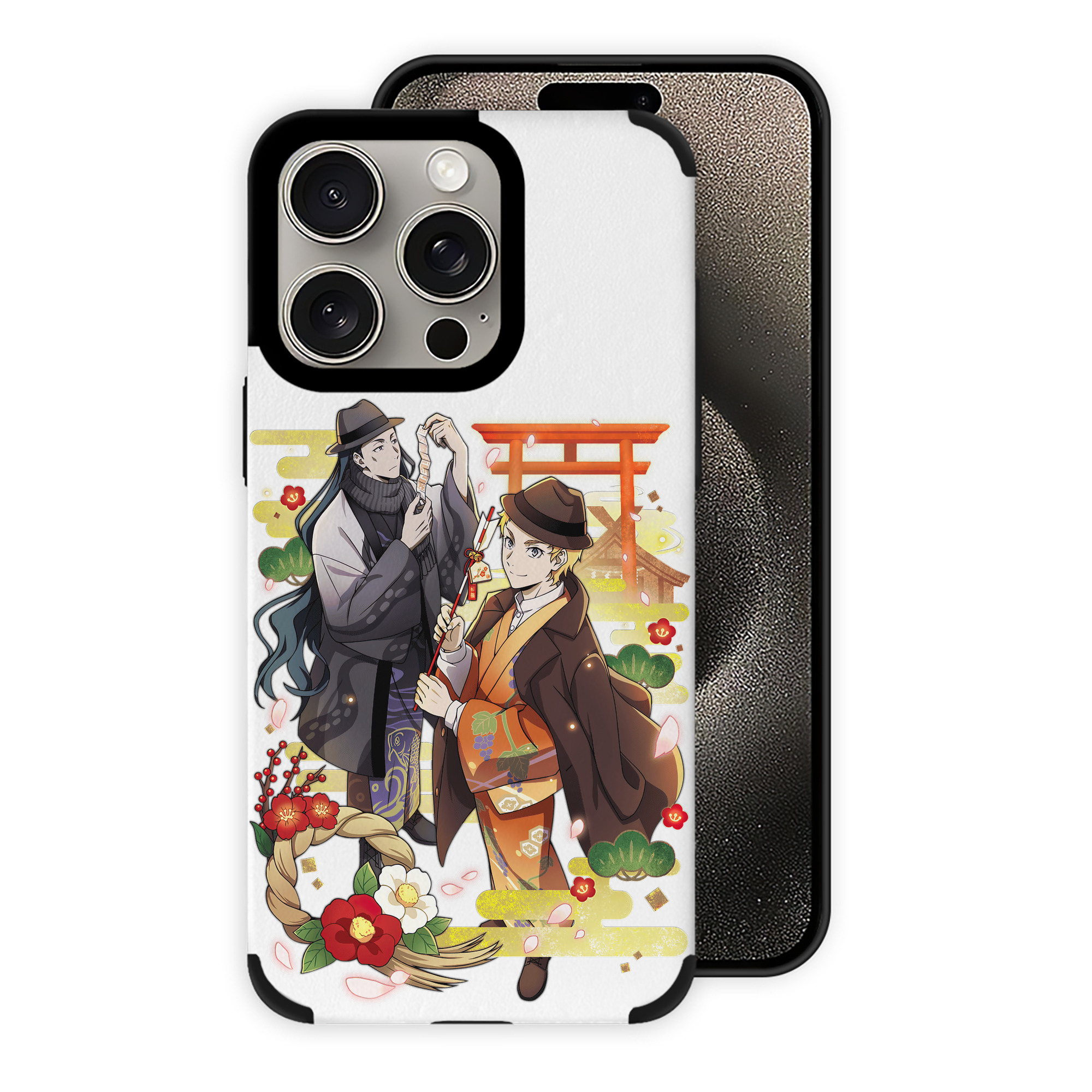 （画像用） 文豪ストレイドッグス Bungo Stray Dogs 【iPhone15ProMax対応】 PUレザー スマホケース 耐衝撃＆黄変防止