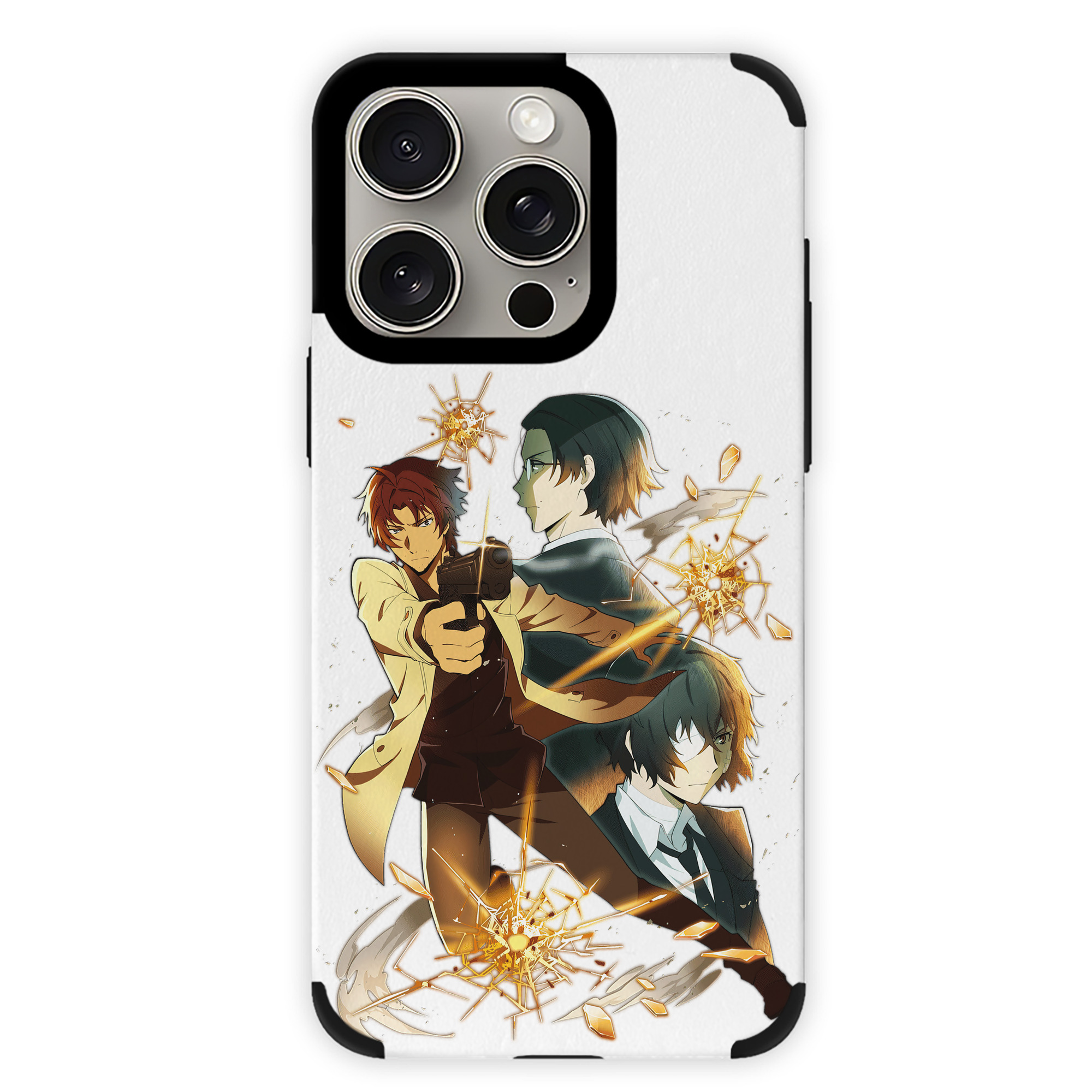 （画像用） 文豪ストレイドッグス Bungo Stray Dogs 【iPhone15ProMax対応】 PUレザー スマホケース 耐衝撃＆黄変防止