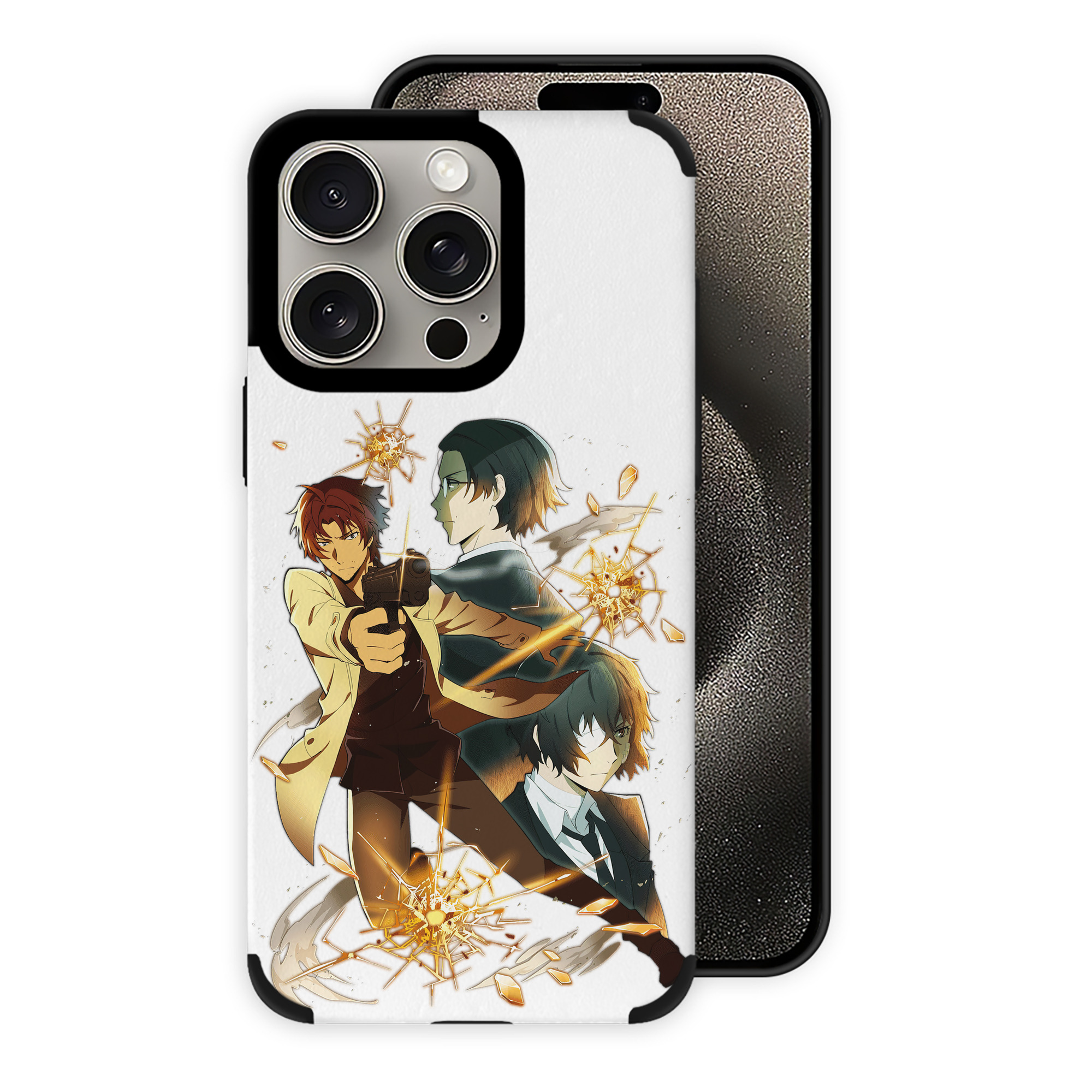 （画像用） 文豪ストレイドッグス Bungo Stray Dogs 【iPhone15ProMax対応】 PUレザー スマホケース 耐衝撃＆黄変防止