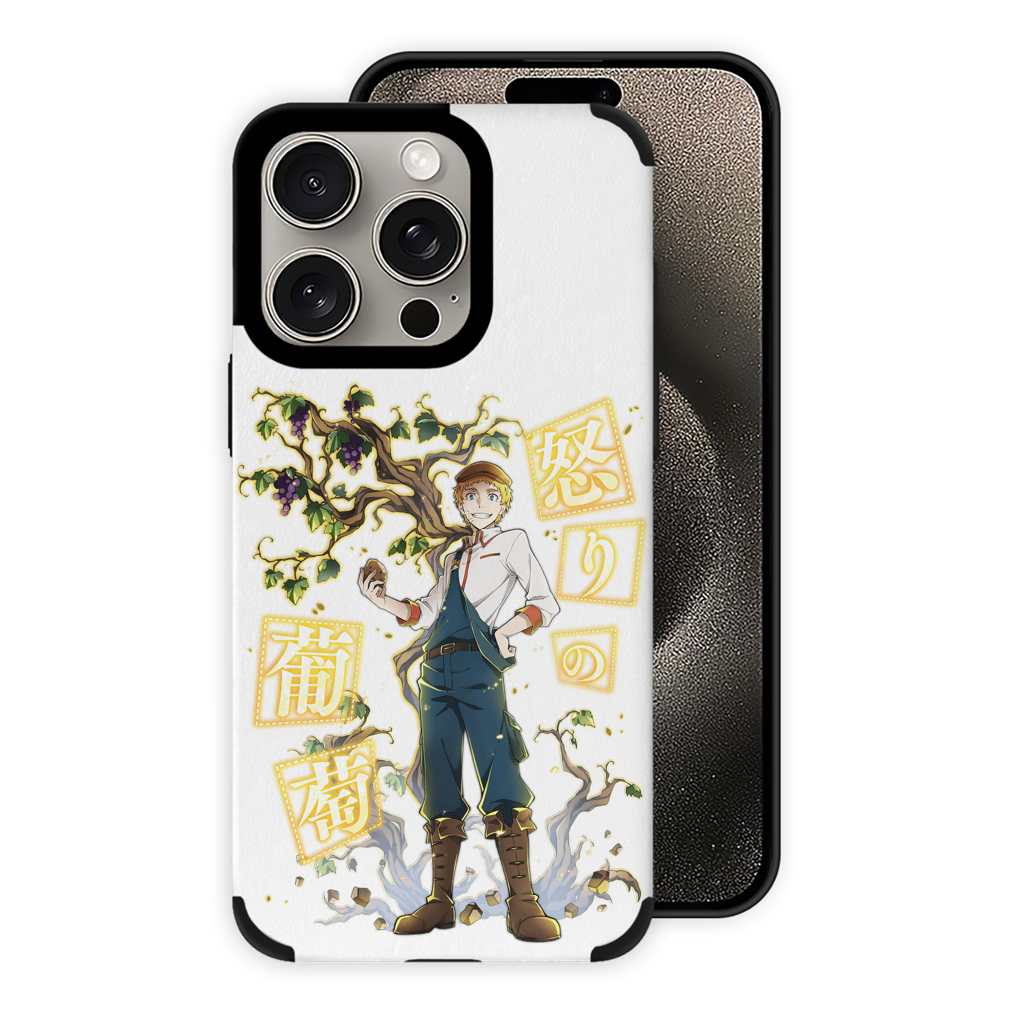 （画像用） 文豪ストレイドッグス Bungo Stray Dogs 【iPhone15ProMax対応】 PUレザー スマホケース 耐衝撃＆黄変防止