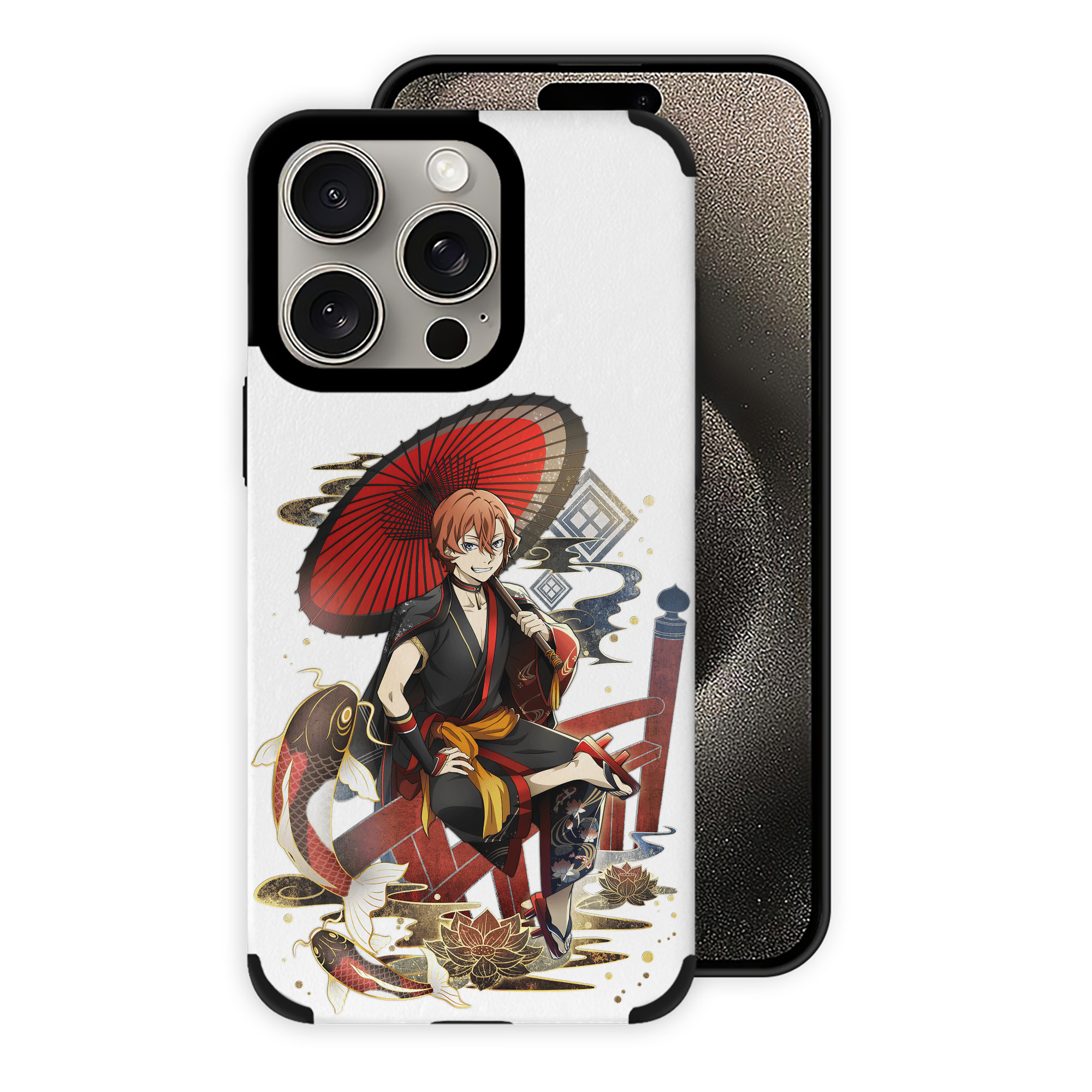（画像用） 文豪ストレイドッグス Bungo Stray Dogs 【iPhone15ProMax対応】 PUレザー スマホケース 耐衝撃＆黄変防止