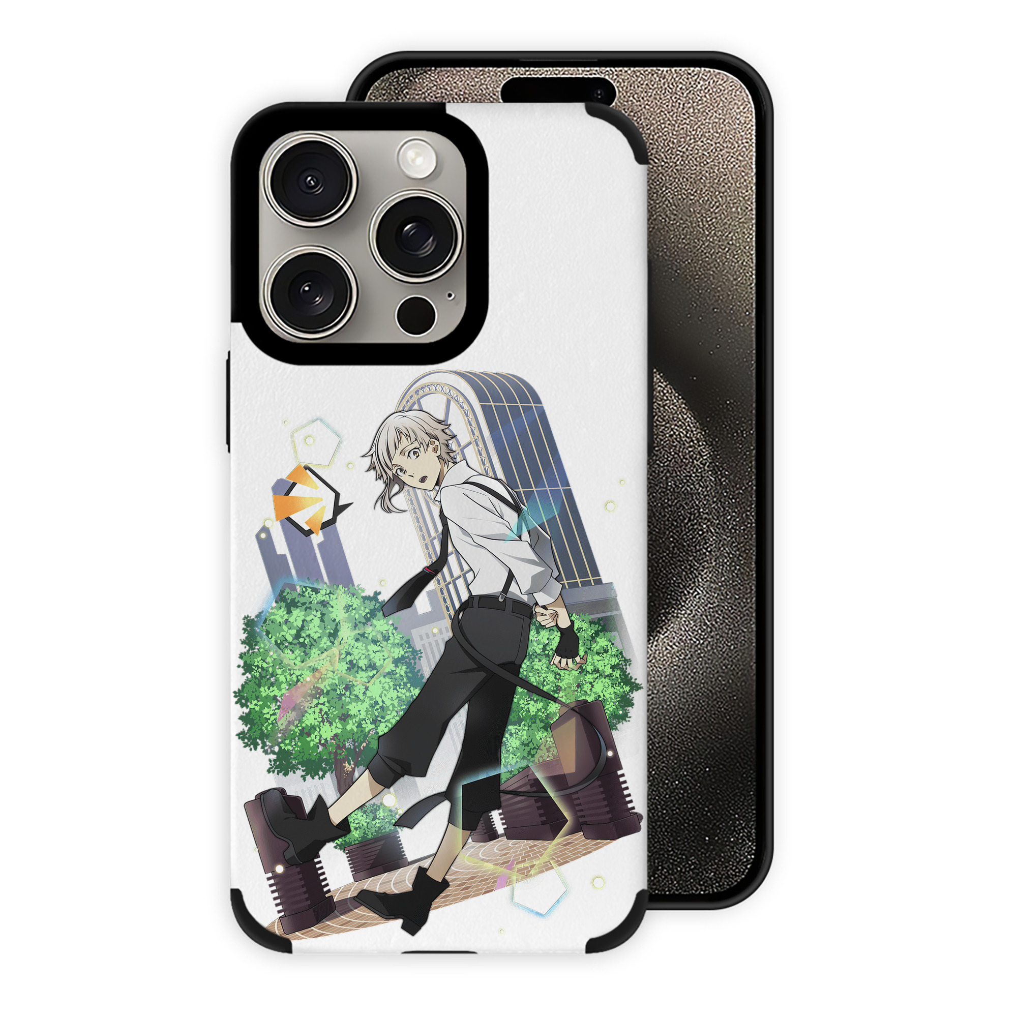 （画像用） 文豪ストレイドッグス Bungo Stray Dogs 【iPhone15ProMax対応】 PUレザー スマホケース 耐衝撃＆黄変防止
