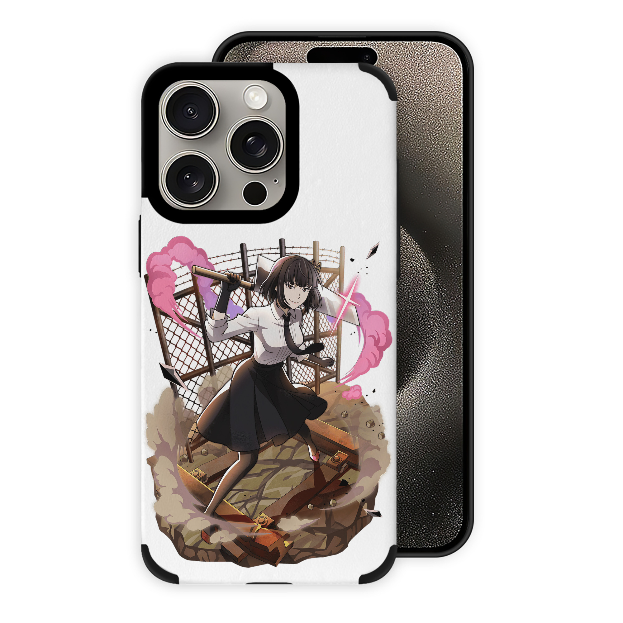 （画像用） 文豪ストレイドッグス Bungo Stray Dogs 【iPhone15ProMax対応】 PUレザー スマホケース 耐衝撃＆黄変防止