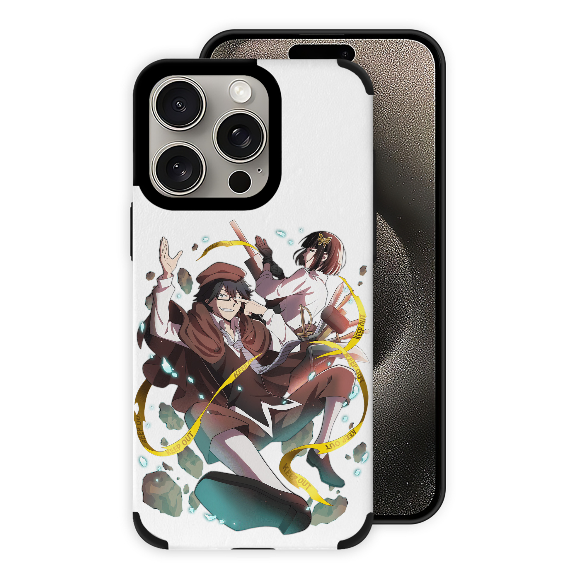 （画像用） 文豪ストレイドッグス Bungo Stray Dogs 【iPhone15ProMax対応】 PUレザー スマホケース 耐衝撃＆黄変防止