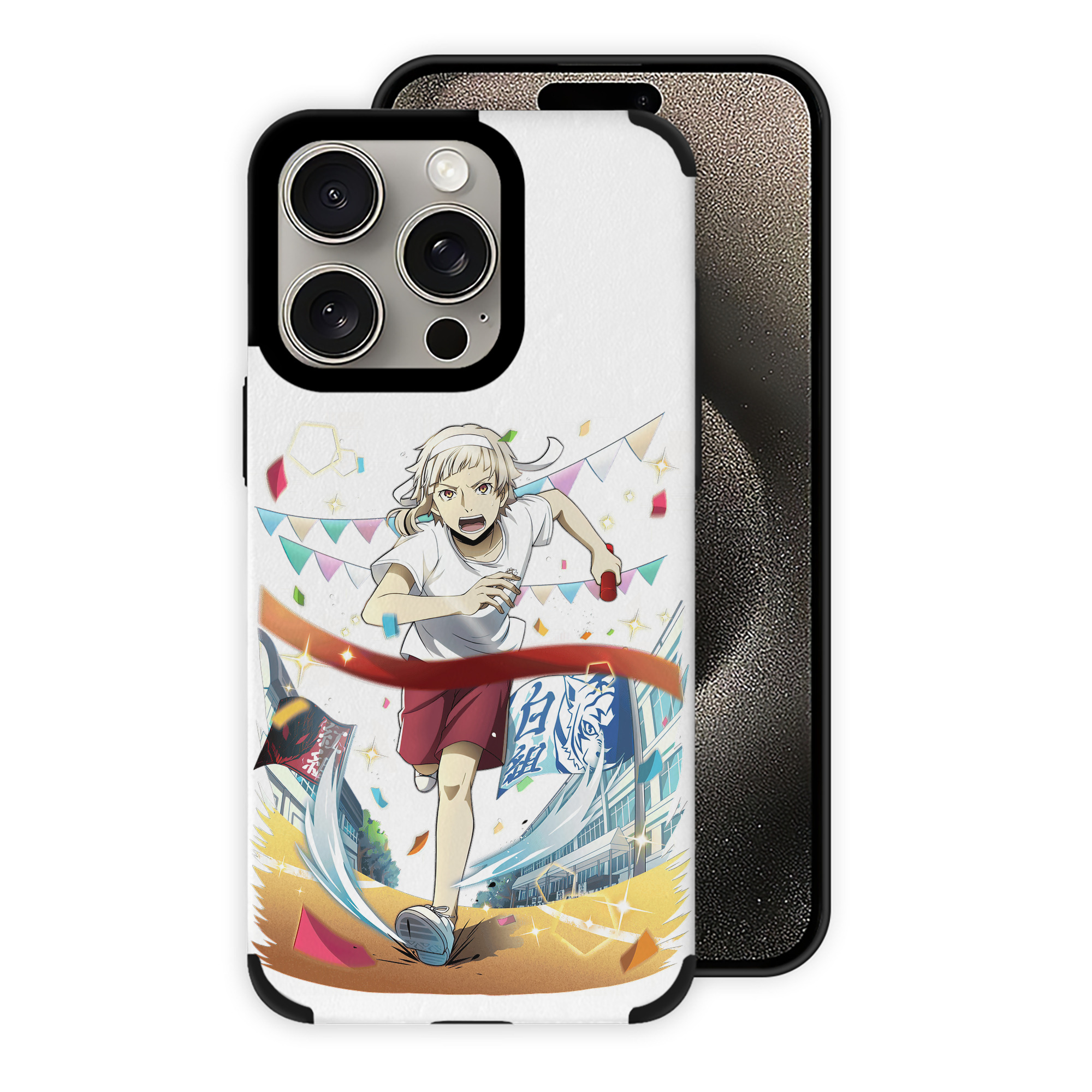 （画像用） 文豪ストレイドッグス Bungo Stray Dogs 【iPhone15ProMax対応】 PUレザー スマホケース 耐衝撃＆黄変防止