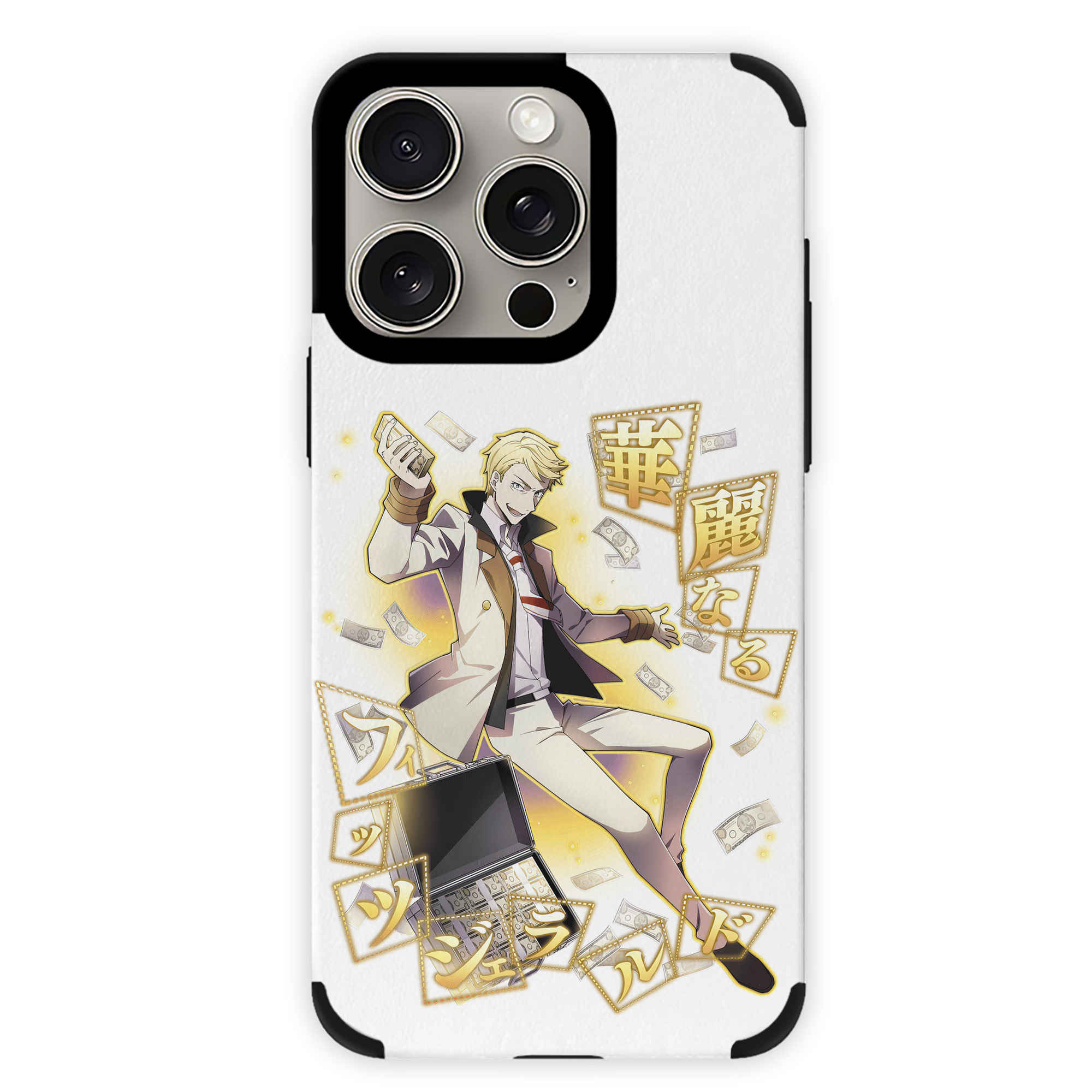 （画像用） 文豪ストレイドッグス Bungo Stray Dogs 【iPhone15ProMax対応】 PUレザー スマホケース 耐衝撃＆黄変防止
