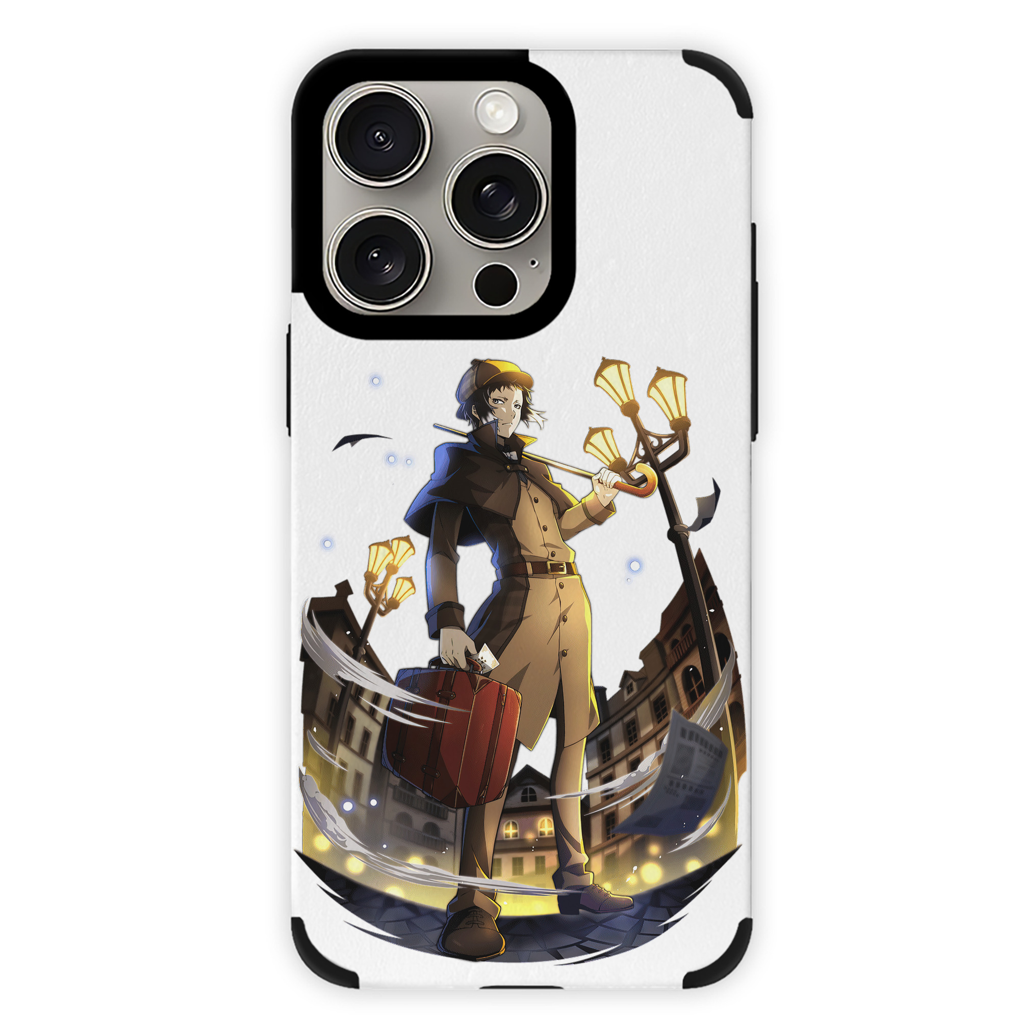 （画像用） 文豪ストレイドッグス Bungo Stray Dogs 【iPhone15ProMax対応】 PUレザー スマホケース 耐衝撃＆黄変防止