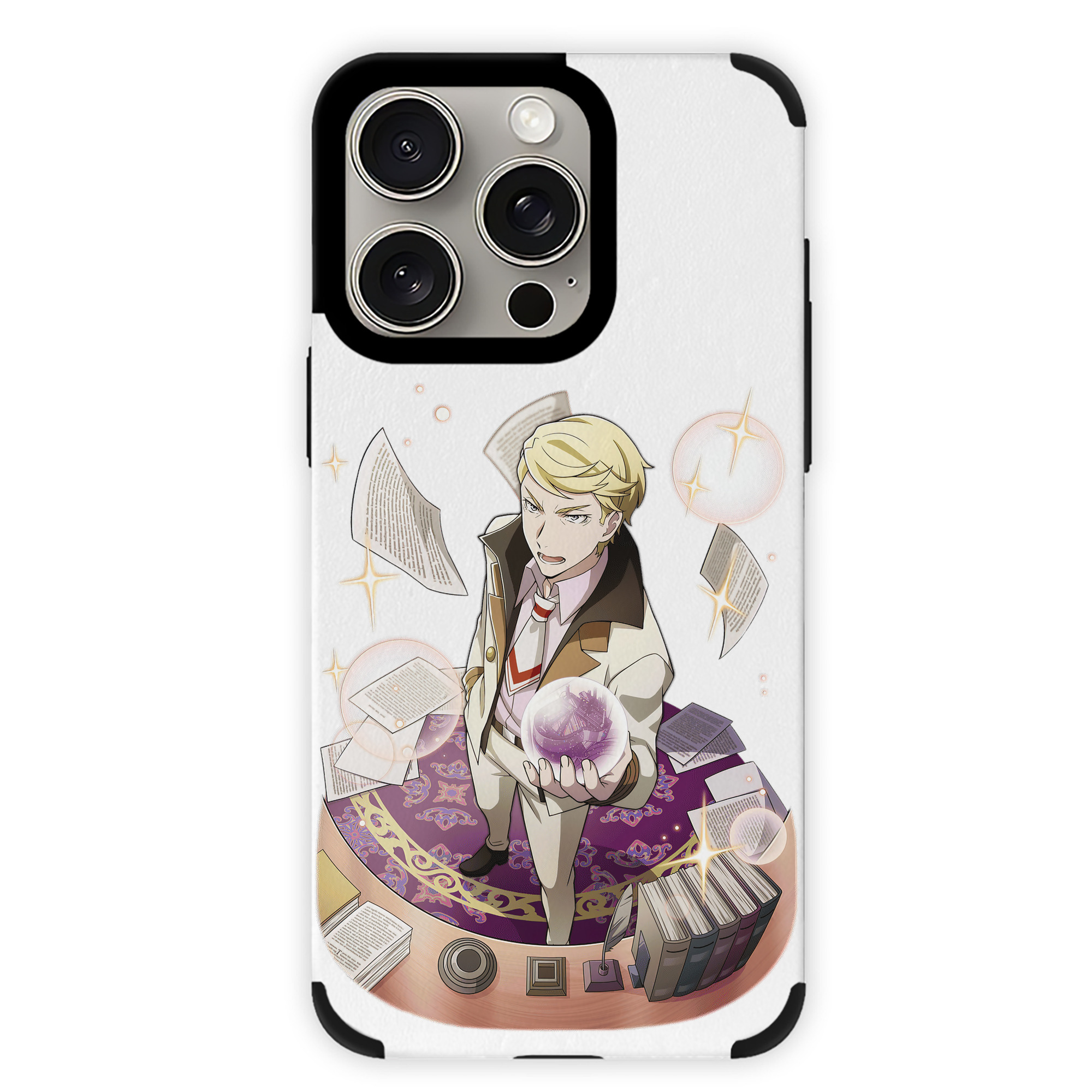 （画像用） 文豪ストレイドッグス Bungo Stray Dogs 【iPhone15ProMax対応】 PUレザー スマホケース 耐衝撃＆黄変防止