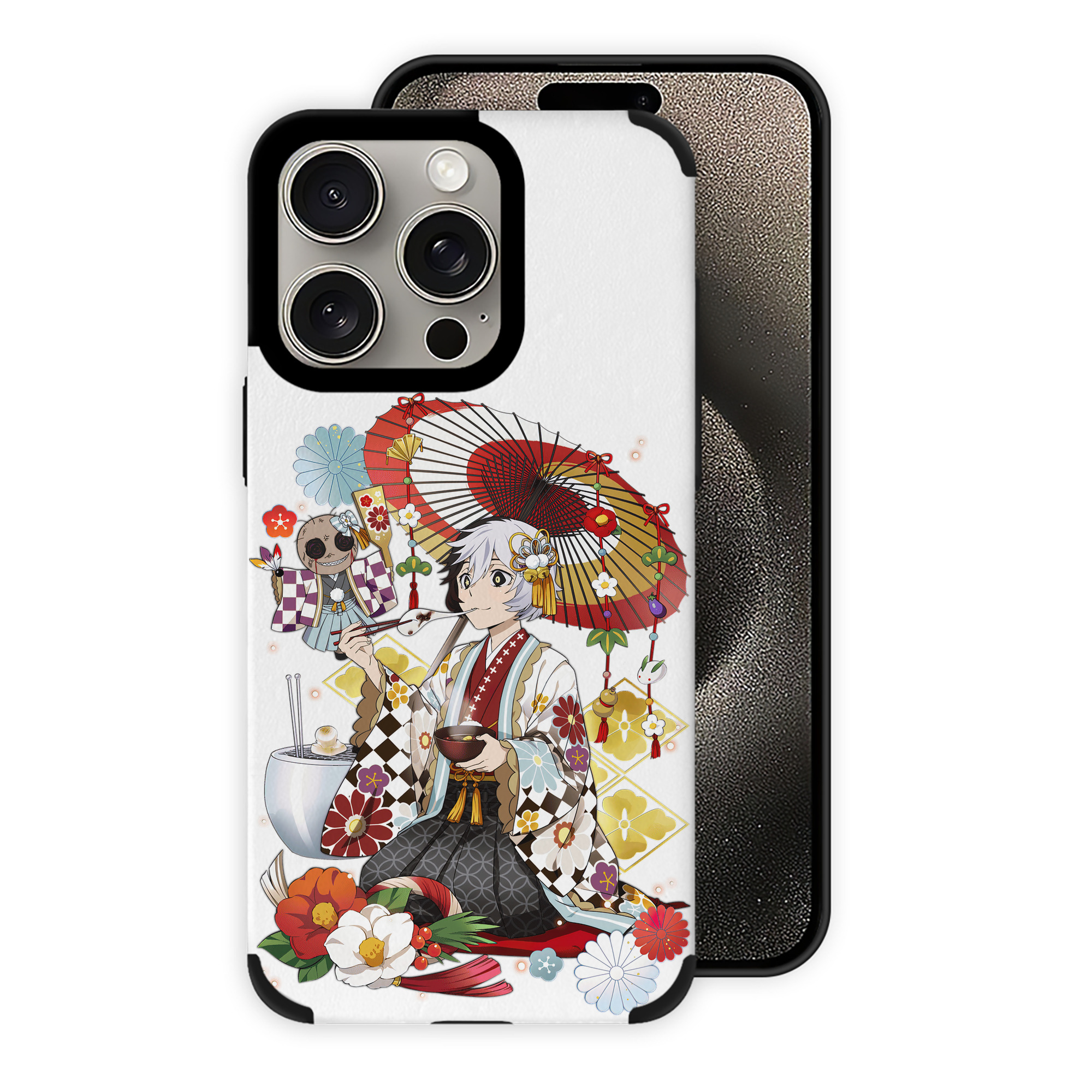 （画像用） 文豪ストレイドッグス Bungo Stray Dogs 【iPhone15ProMax対応】 PUレザー スマホケース 耐衝撃＆黄変防止