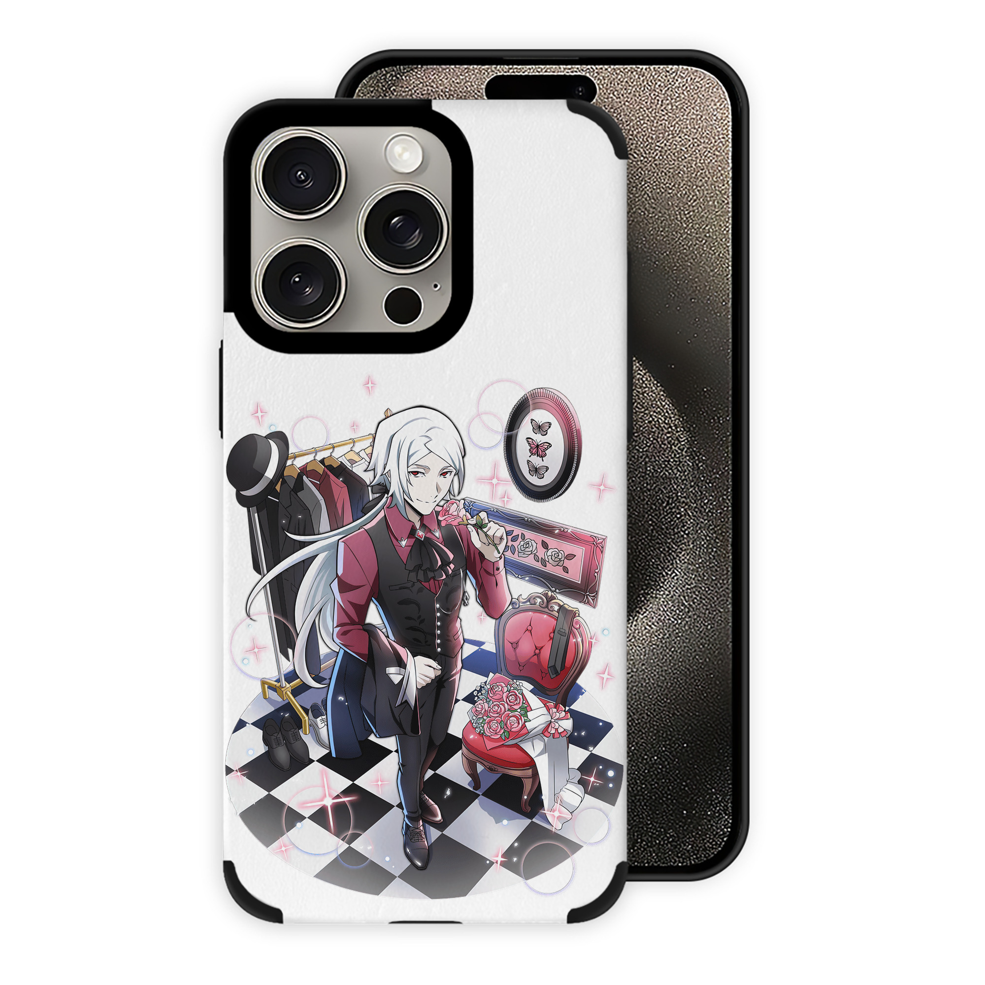 （画像用） 文豪ストレイドッグス Bungo Stray Dogs 【iPhone15ProMax対応】 PUレザー スマホケース 耐衝撃＆黄変防止