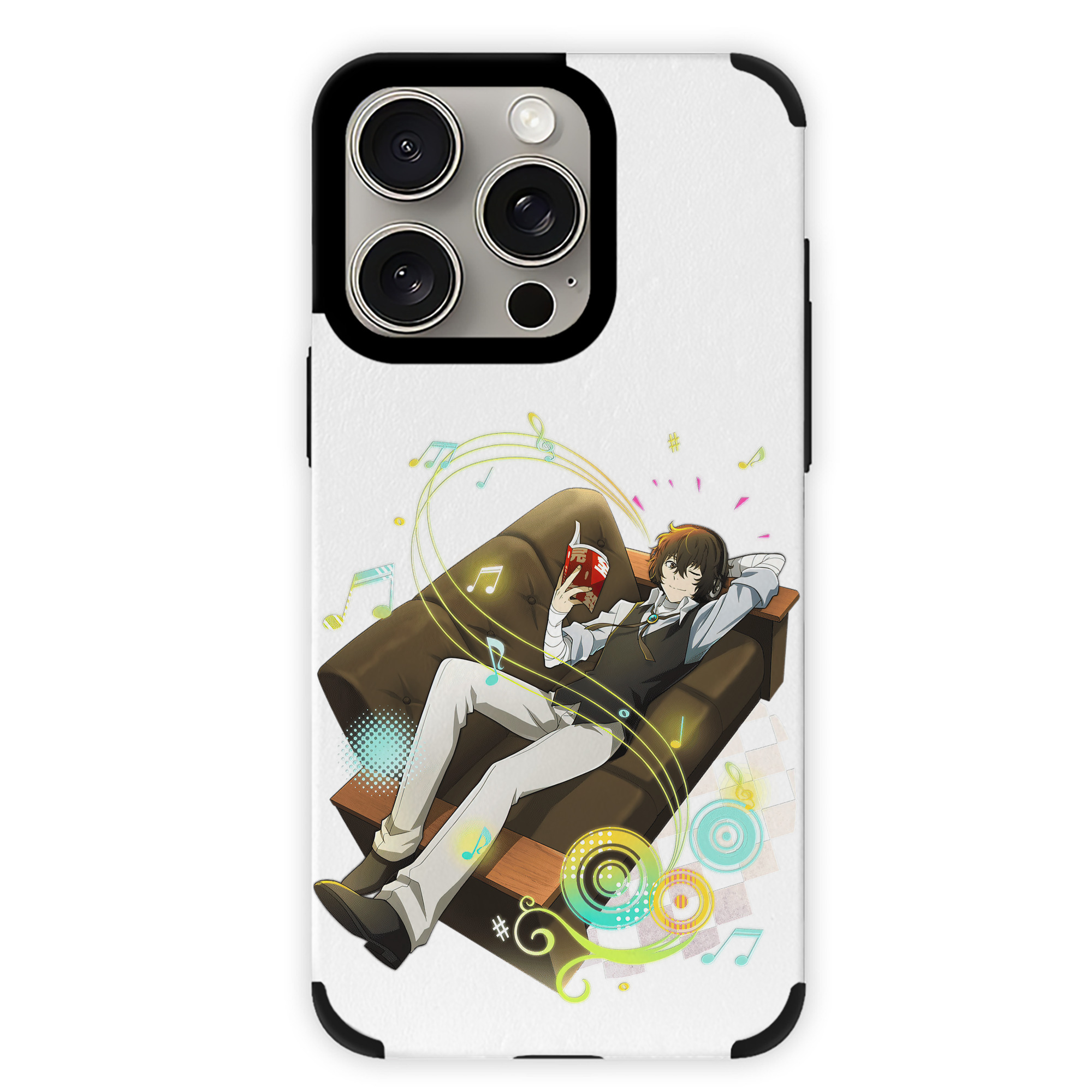 （画像用） 文豪ストレイドッグス Bungo Stray Dogs 【iPhone15ProMax対応】 PUレザー スマホケース 耐衝撃＆黄変防止