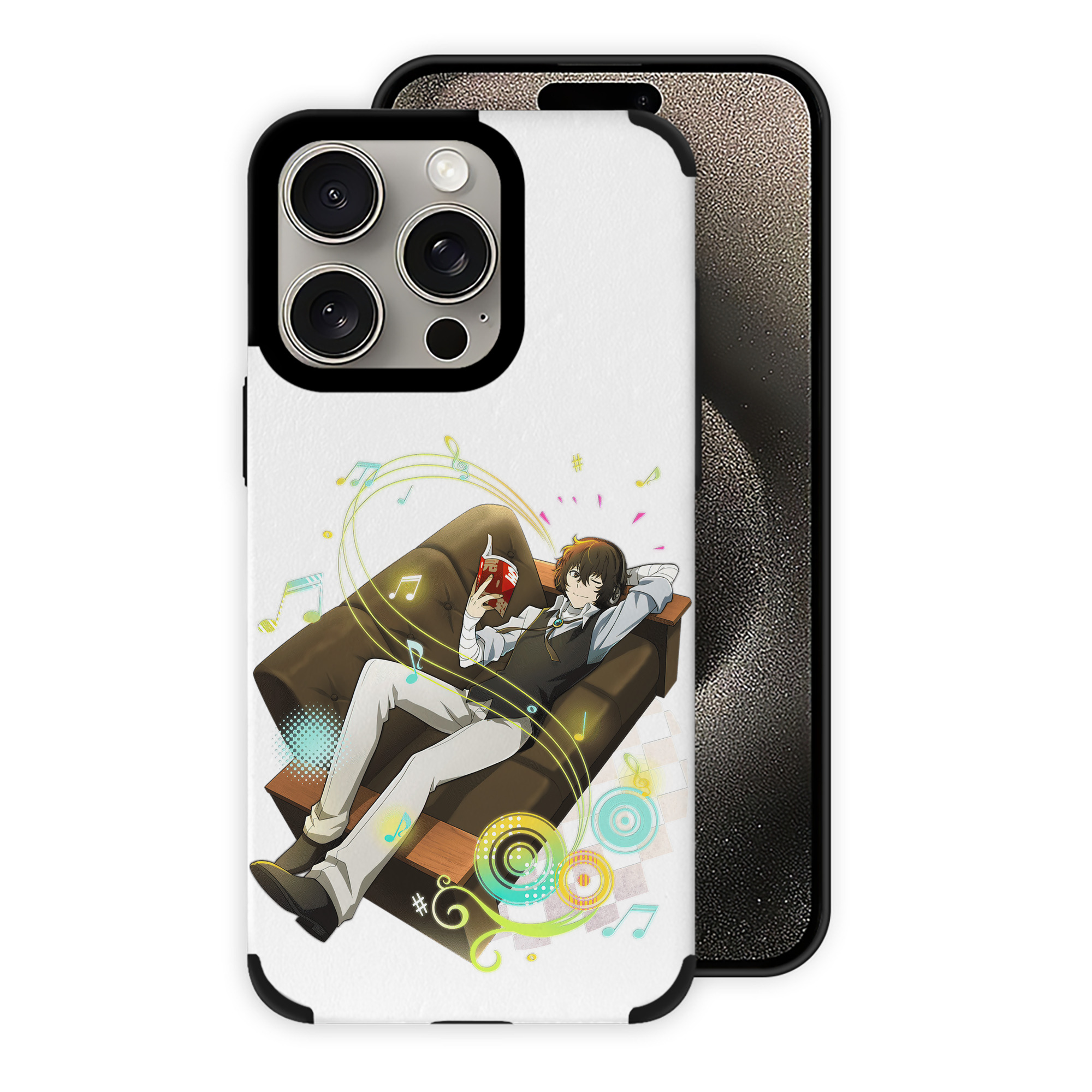 （画像用） 文豪ストレイドッグス Bungo Stray Dogs 【iPhone15ProMax対応】 PUレザー スマホケース 耐衝撃＆黄変防止