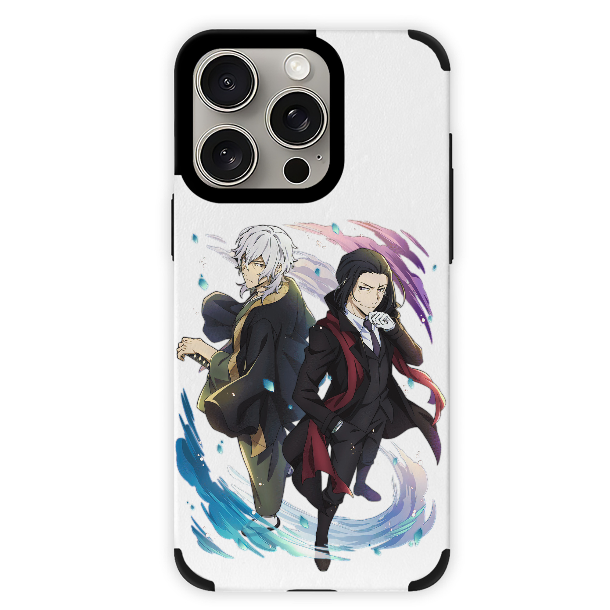 （画像用） 文豪ストレイドッグス Bungo Stray Dogs 【iPhone15ProMax対応】 PUレザー スマホケース 耐衝撃＆黄変防止