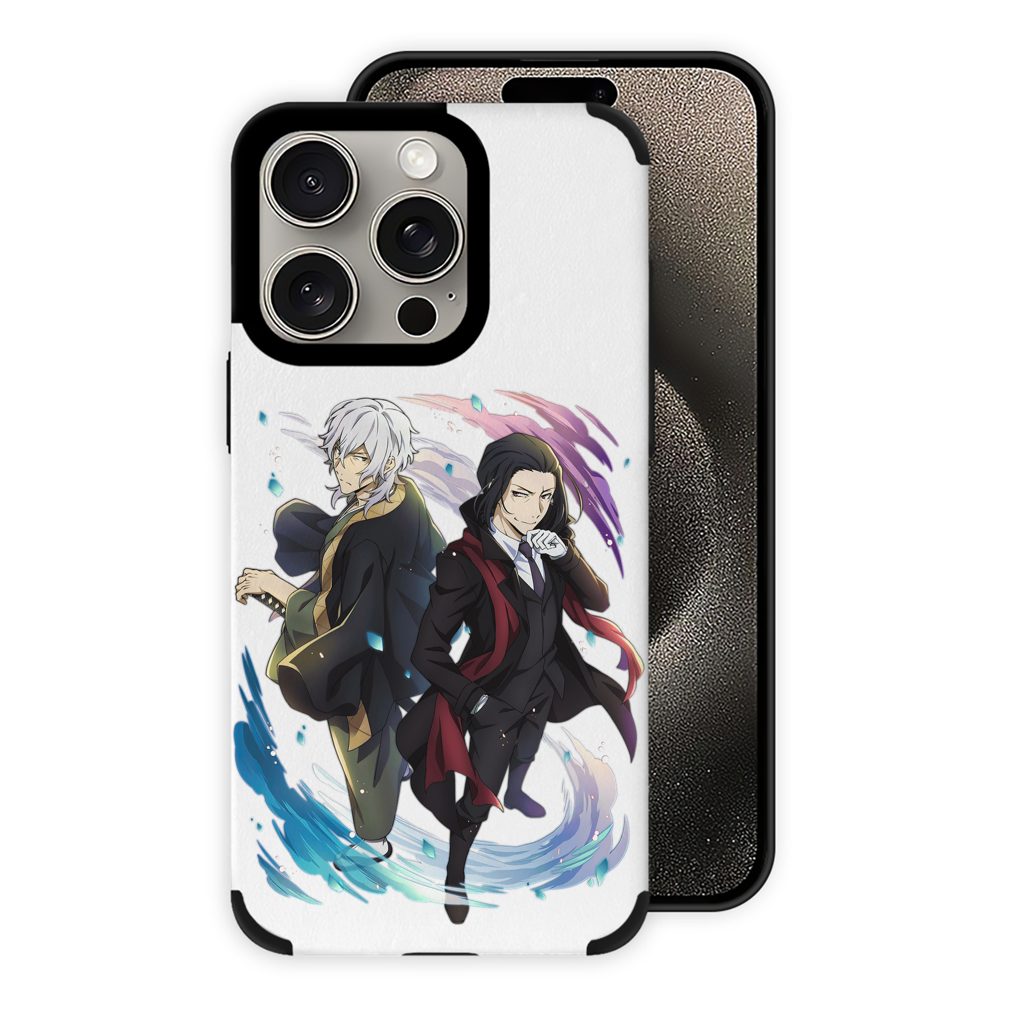 （画像用） 文豪ストレイドッグス Bungo Stray Dogs 【iPhone15ProMax対応】 PUレザー スマホケース 耐衝撃＆黄変防止