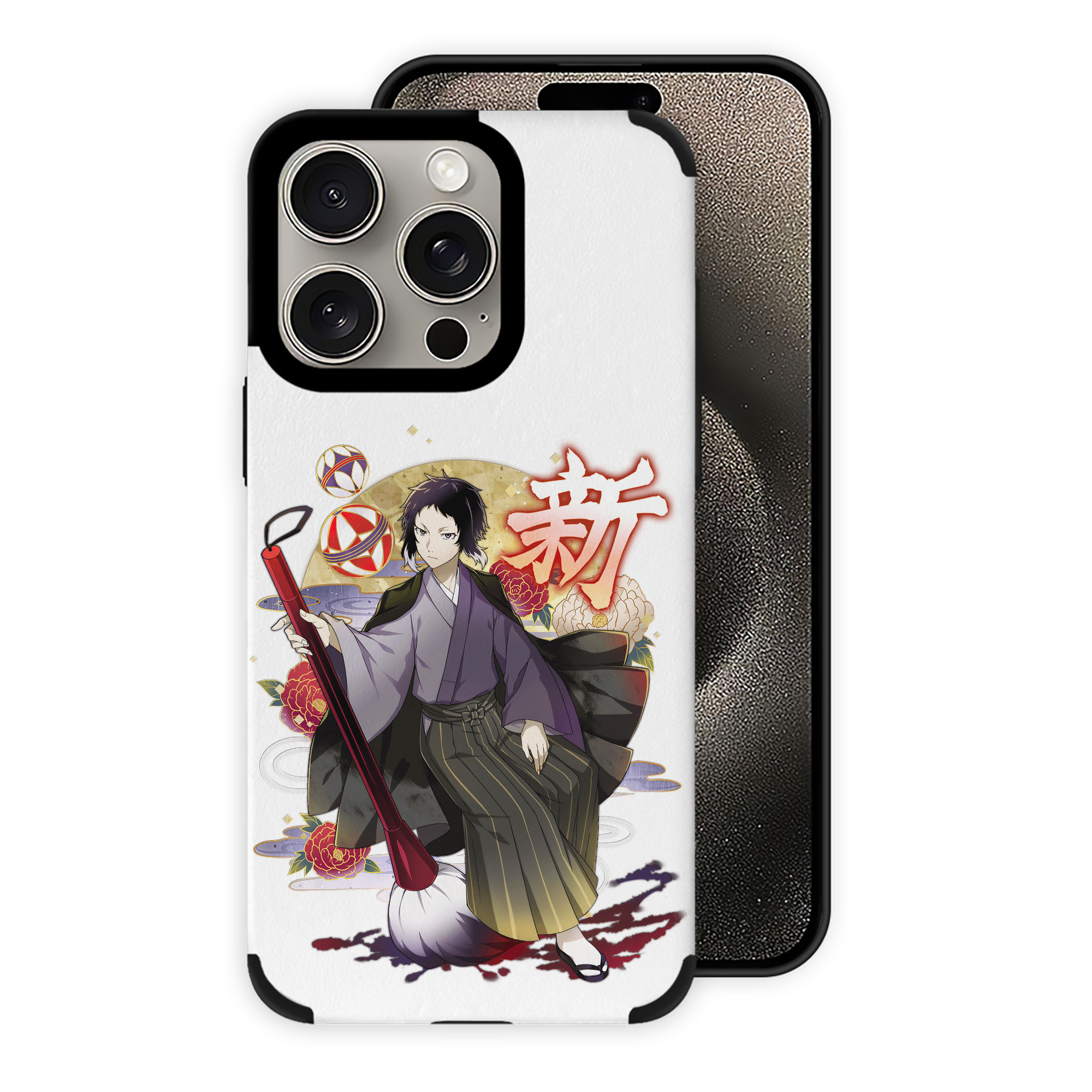 （画像用） 文豪ストレイドッグス Bungo Stray Dogs 【iPhone15ProMax対応】 PUレザー スマホケース 耐衝撃＆黄変防止