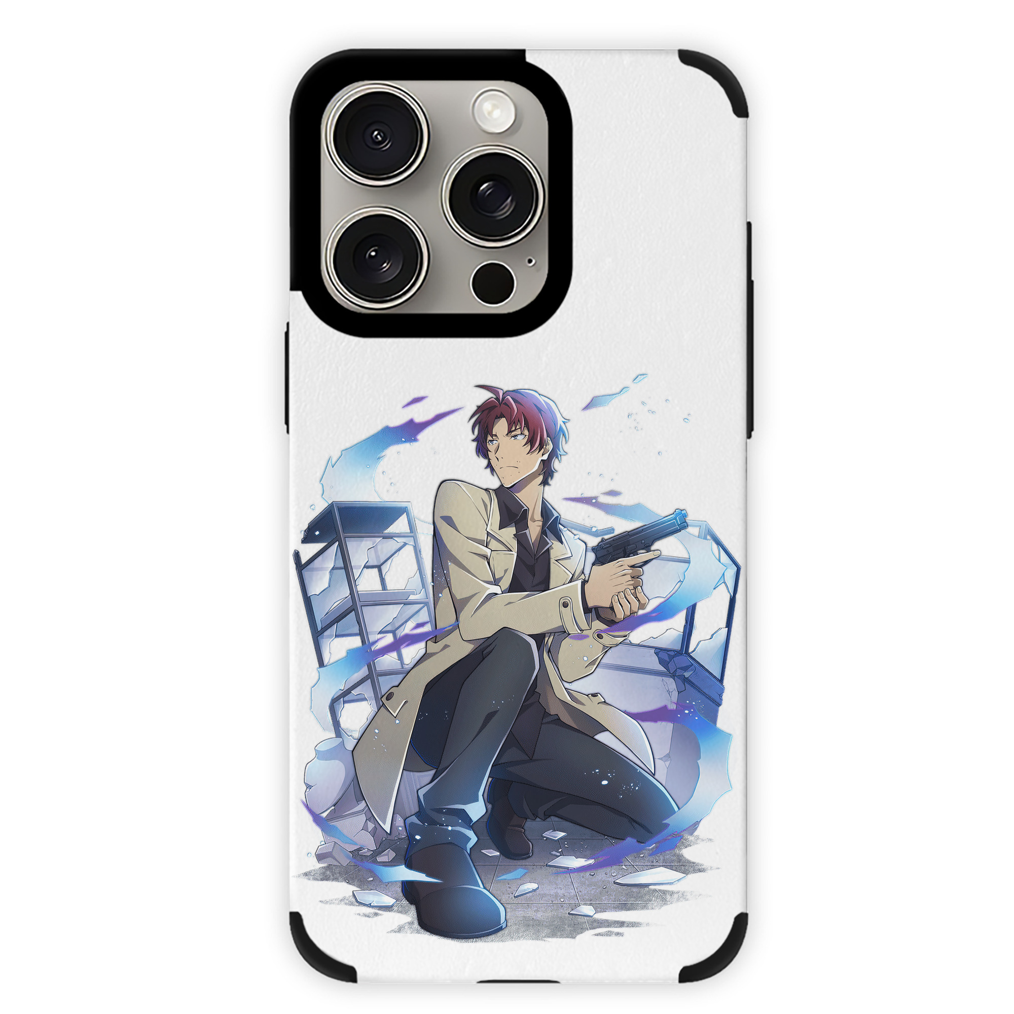 （画像用） 文豪ストレイドッグス Bungo Stray Dogs 【iPhone15ProMax対応】 PUレザー スマホケース 耐衝撃＆黄変防止