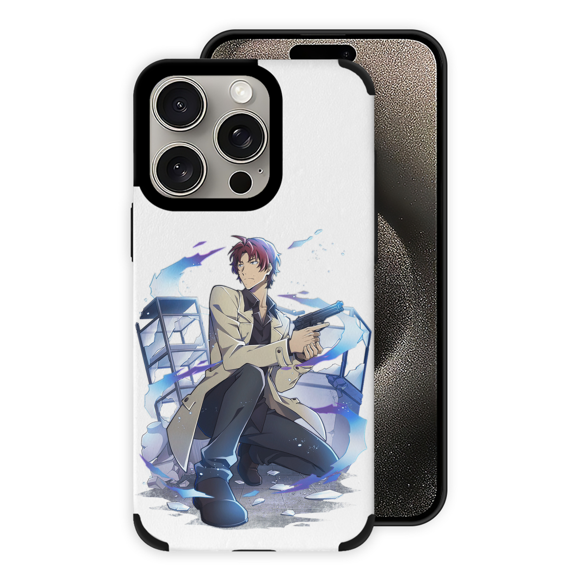 （画像用） 文豪ストレイドッグス Bungo Stray Dogs 【iPhone15ProMax対応】 PUレザー スマホケース 耐衝撃＆黄変防止