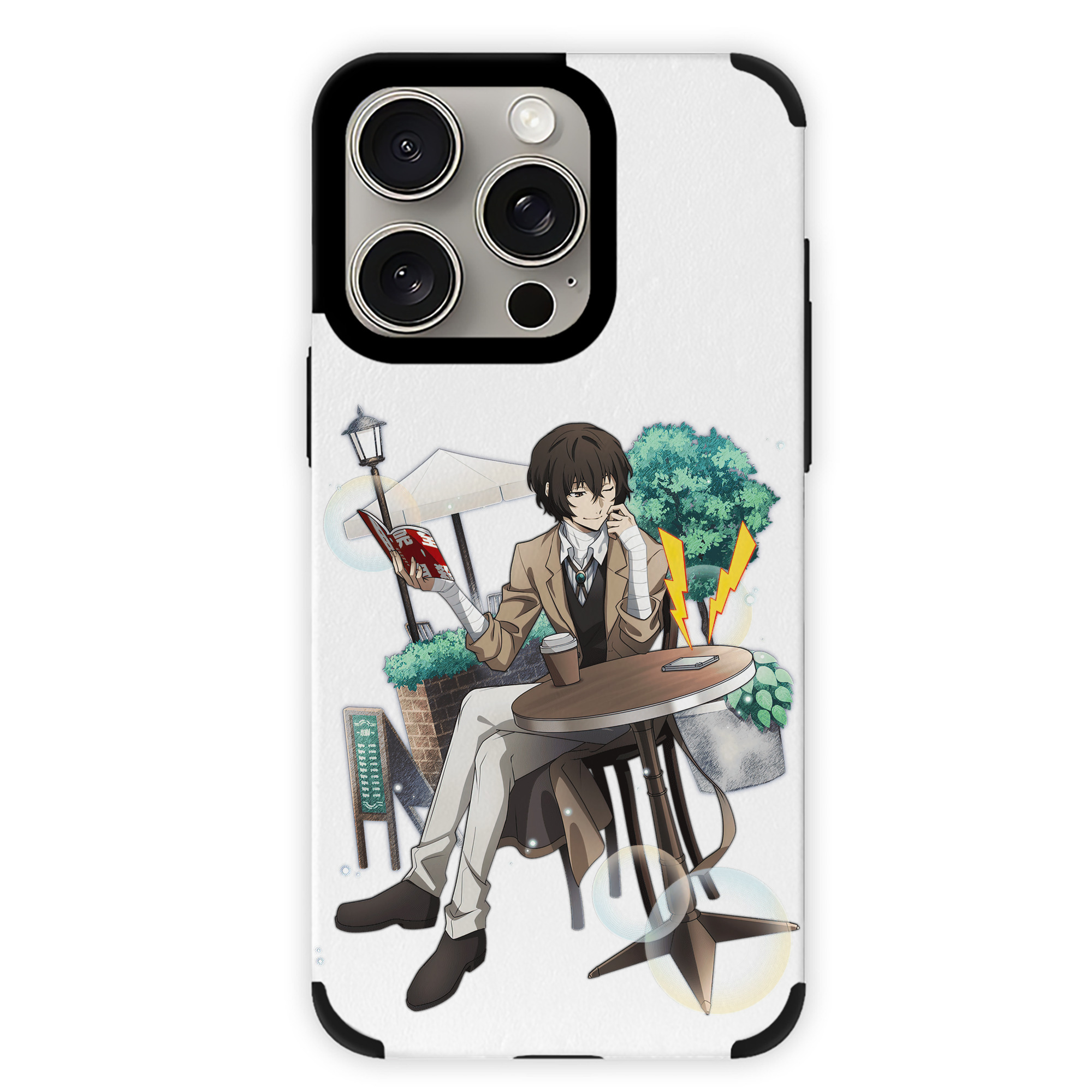 （画像用） 文豪ストレイドッグス Bungo Stray Dogs 【iPhone15ProMax対応】 PUレザー スマホケース 耐衝撃＆黄変防止