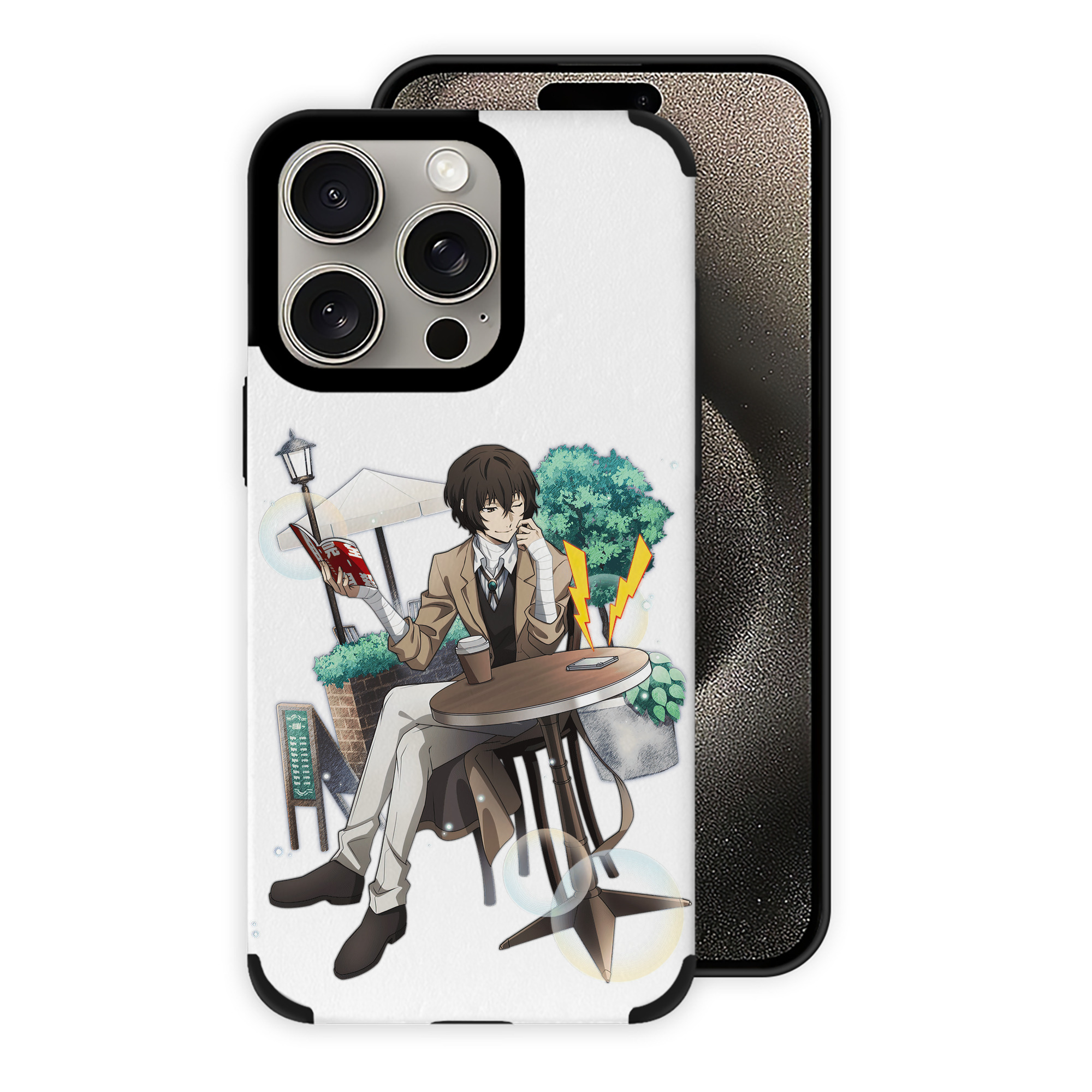 （画像用） 文豪ストレイドッグス Bungo Stray Dogs 【iPhone15ProMax対応】 PUレザー スマホケース 耐衝撃＆黄変防止